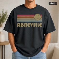 Abbeville Alabama Retro Sunset T-Shirt, Vintage Style