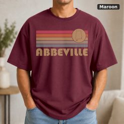 Abbeville Alabama Retro Sunset T-Shirt, Vintage Style 8