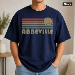 Abbeville Alabama Retro Sunset T-Shirt, Vintage Style 9