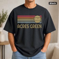 Acres Green Colorado Retro State Map T-Shirt Design