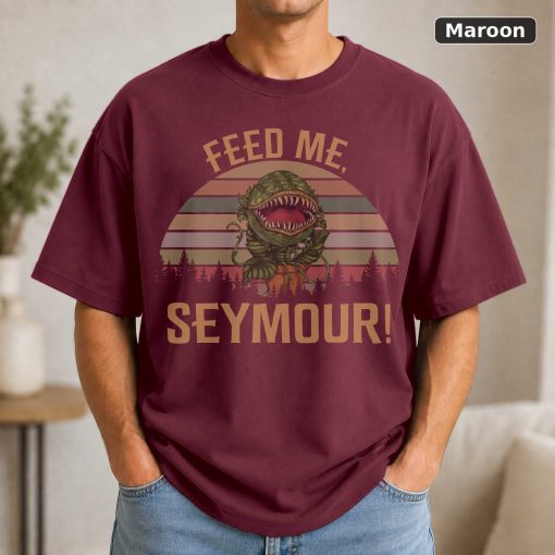 Audrey Ii Feed Me Seymour Vintage Retro T-Shirt, Classic Movie Shirt, Funny T-Shirt 4