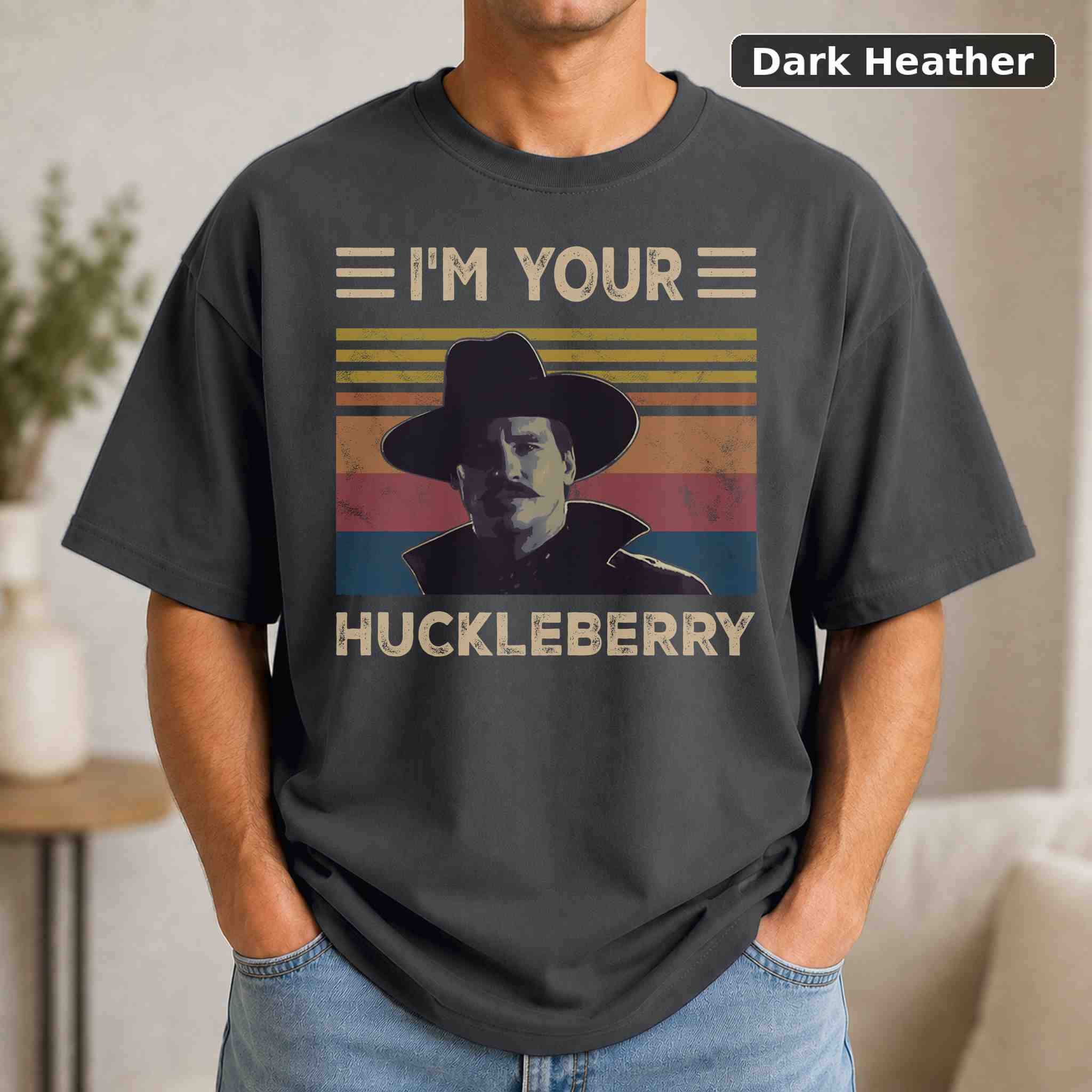 I'm Your Huckleberry T-Shirt, Vintage Movie Graphic Tee, Retro Film Fan Gift 3