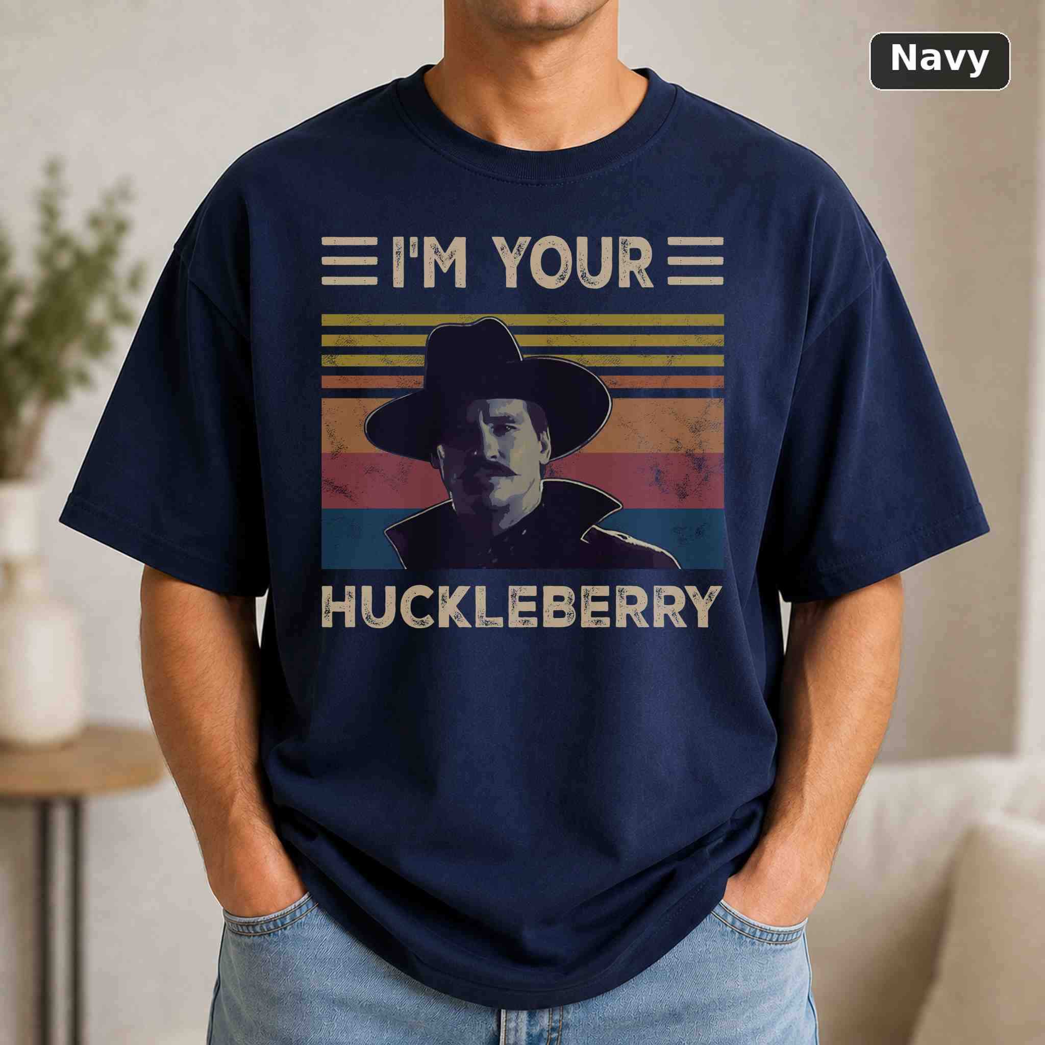 I'm Your Huckleberry T-Shirt, Vintage Movie Graphic Tee, Retro Film Fan Gift 4