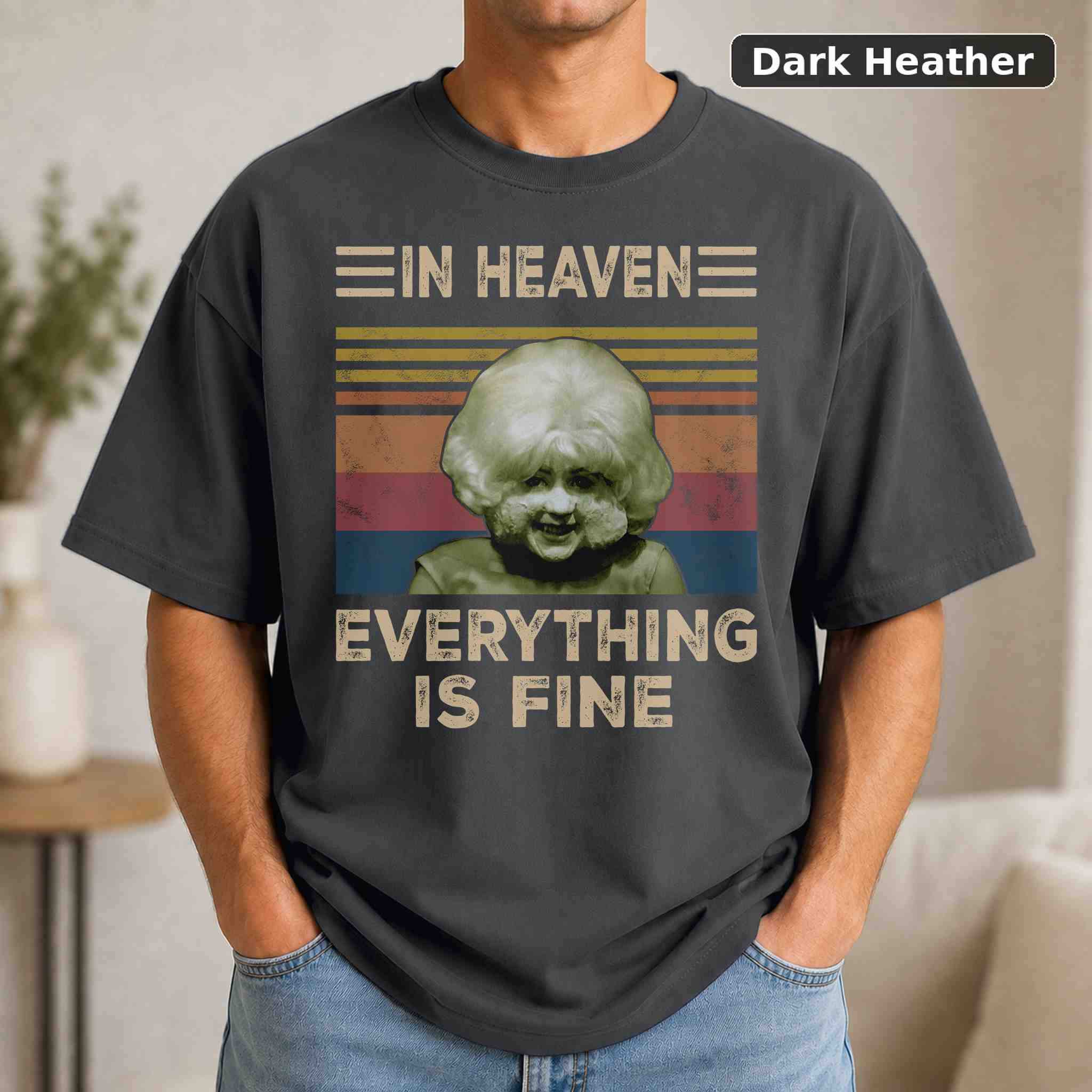 In Heaven Everything Is Fine T-Shirt, Vintage Movie Graphic Tee, Retro Film Fan Gift 3