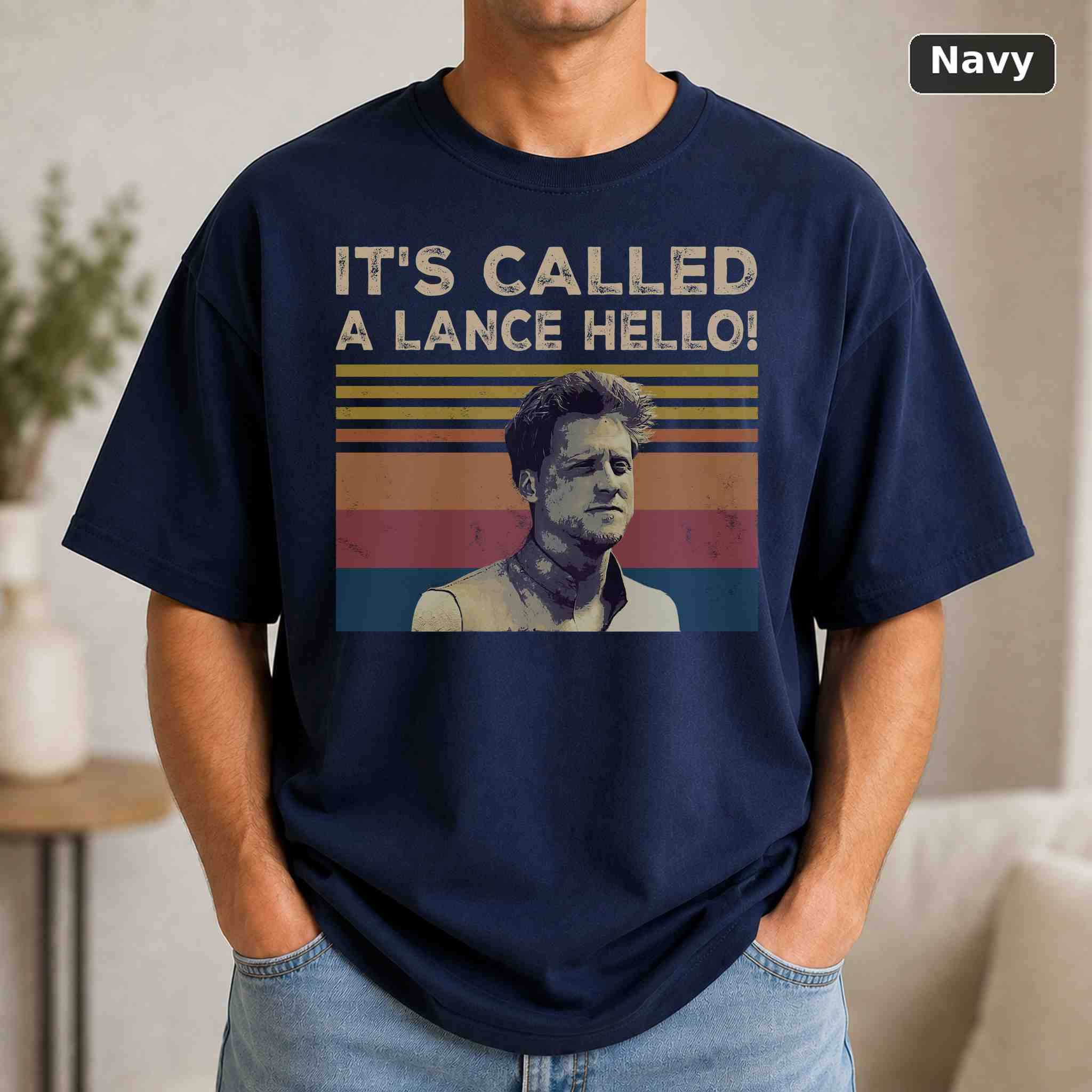 It's Called A Lance Hello T-Shirt, Vintage Movie Graphic Tee, Retro Film Fan Gift 4