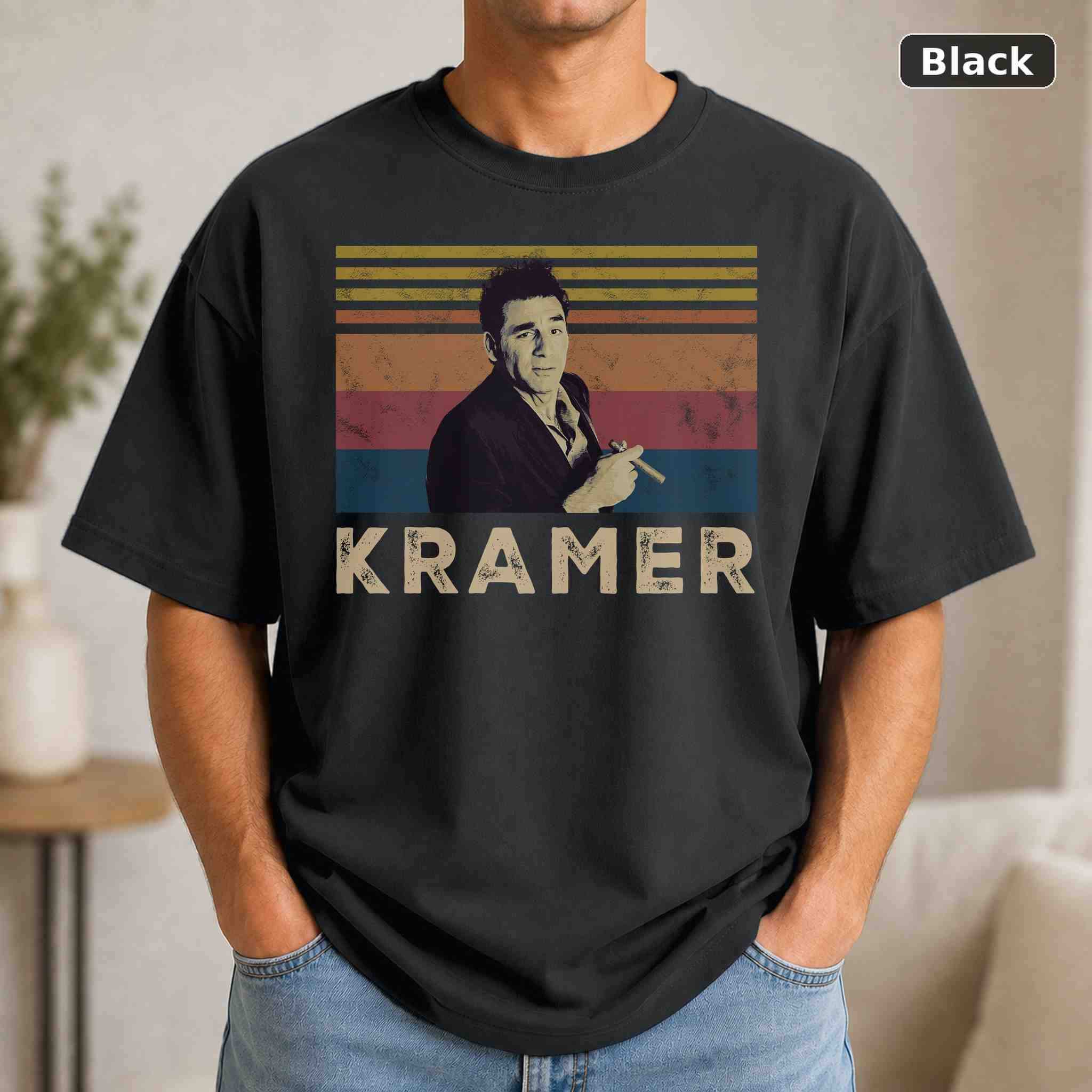 Kramer T-Shirt, Vintage Movie Graphic Tee, Retro Film Fan Gift Kramer T-Shirt, Vintage Movie Graphic Tee, Retro Film Fan Gift