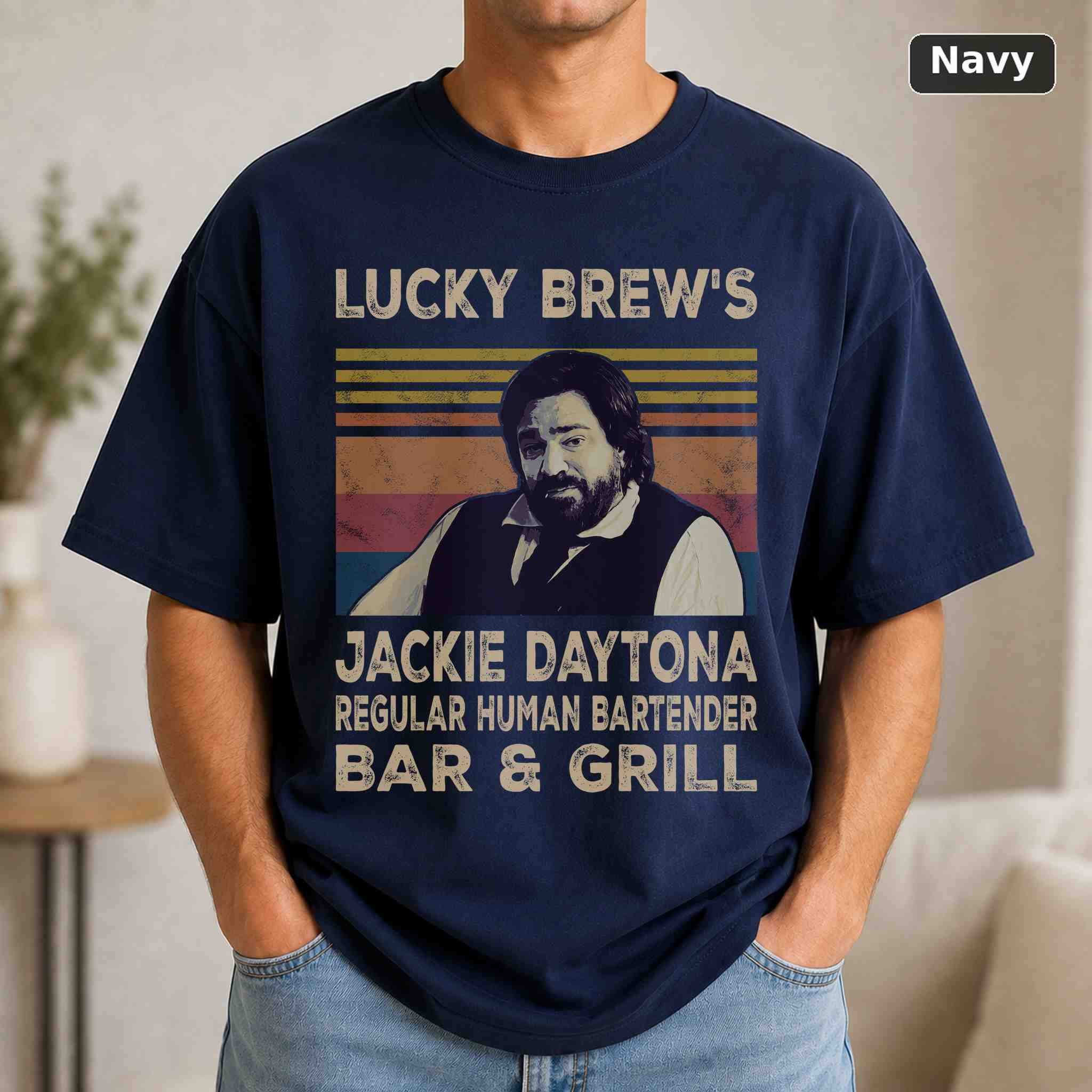 Lucky Brew's Jackie Daytona T-Shirt, Vintage TV Comedy Graphic Tee 4