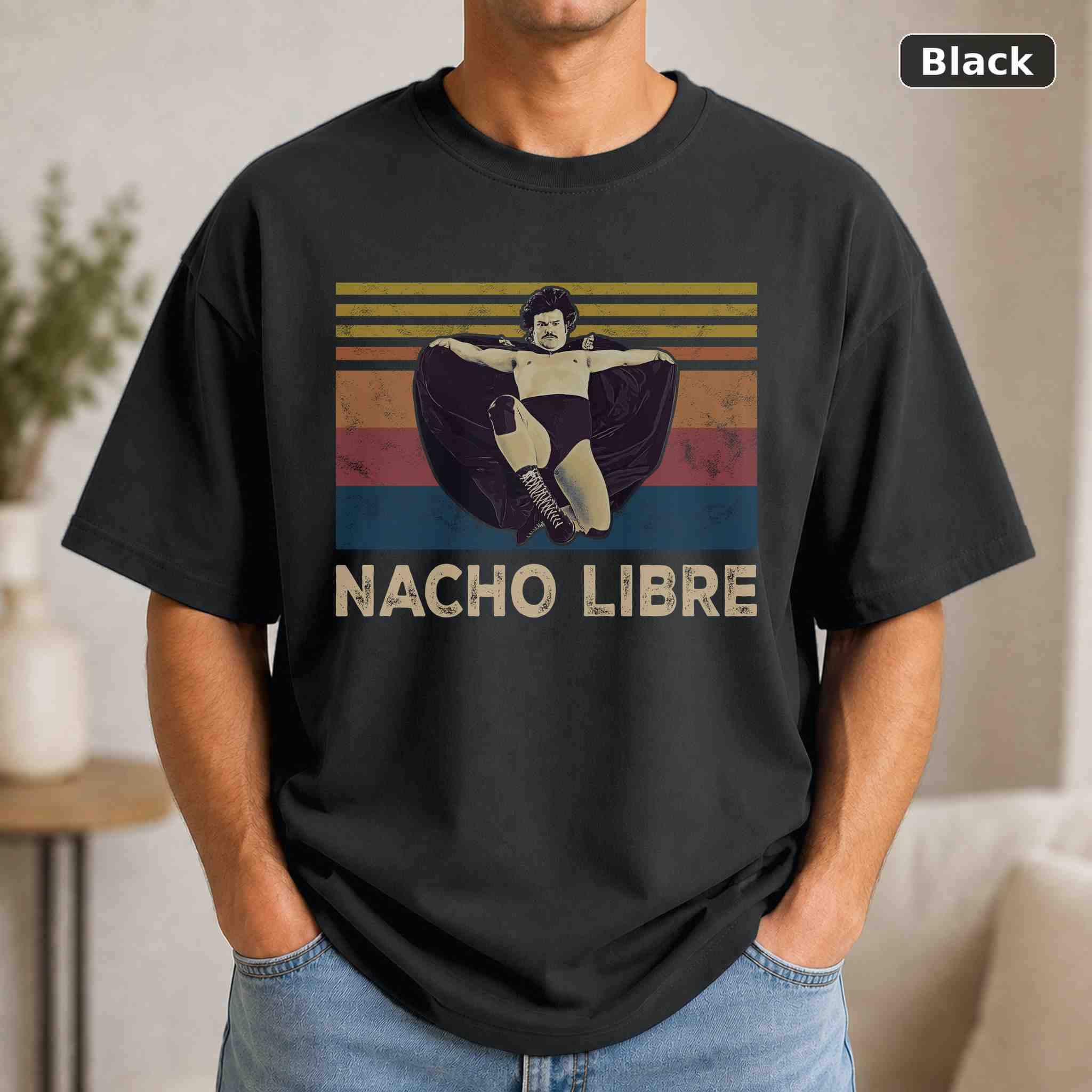 Nacho Libre T-Shirt, Vintage Movie Graphic Tee, Retro Film Fan Gift