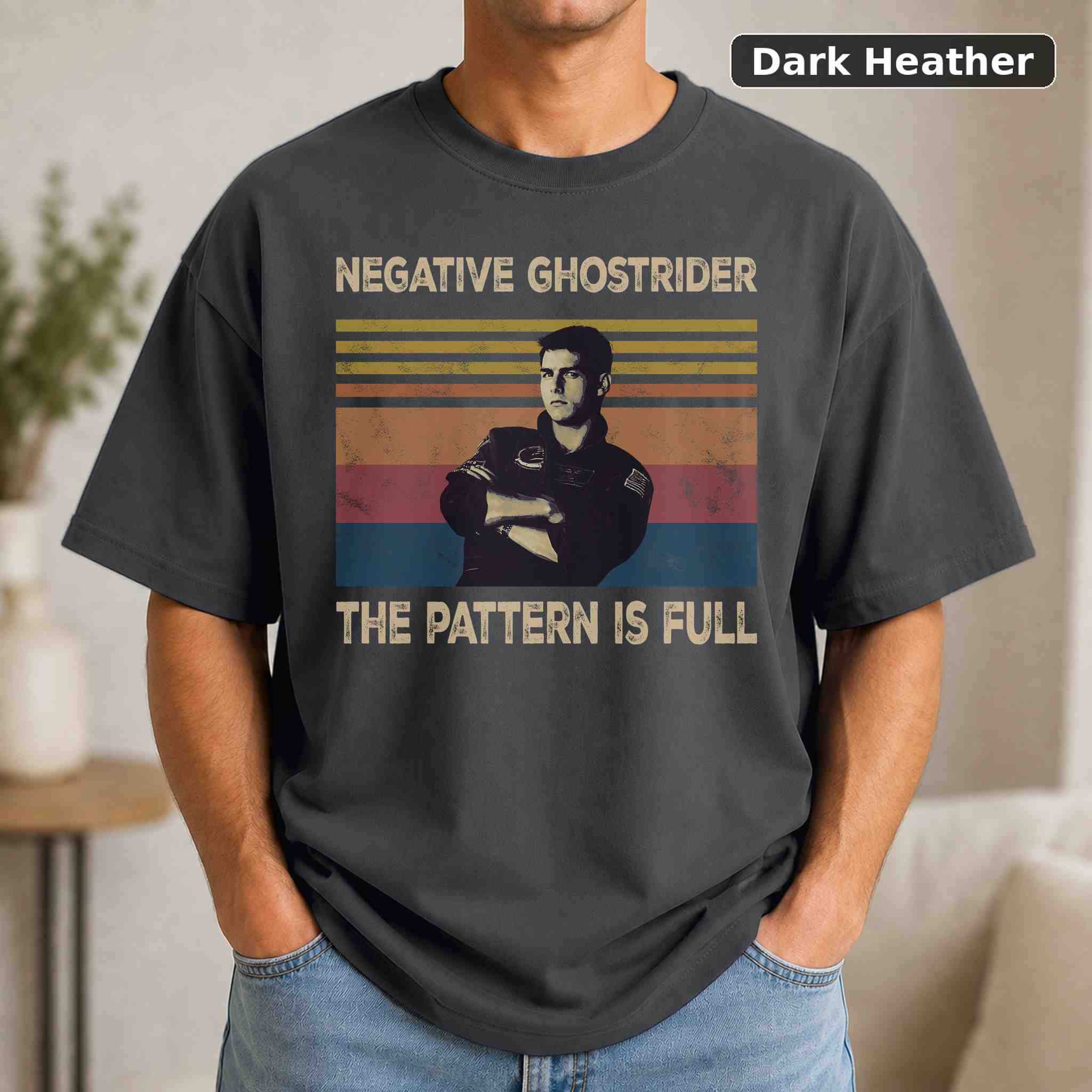 Negative Ghostrider The Pattern Is Full T-Shirt, Vintage Movie Graphic Tee, Retro Film Fan Gift 3