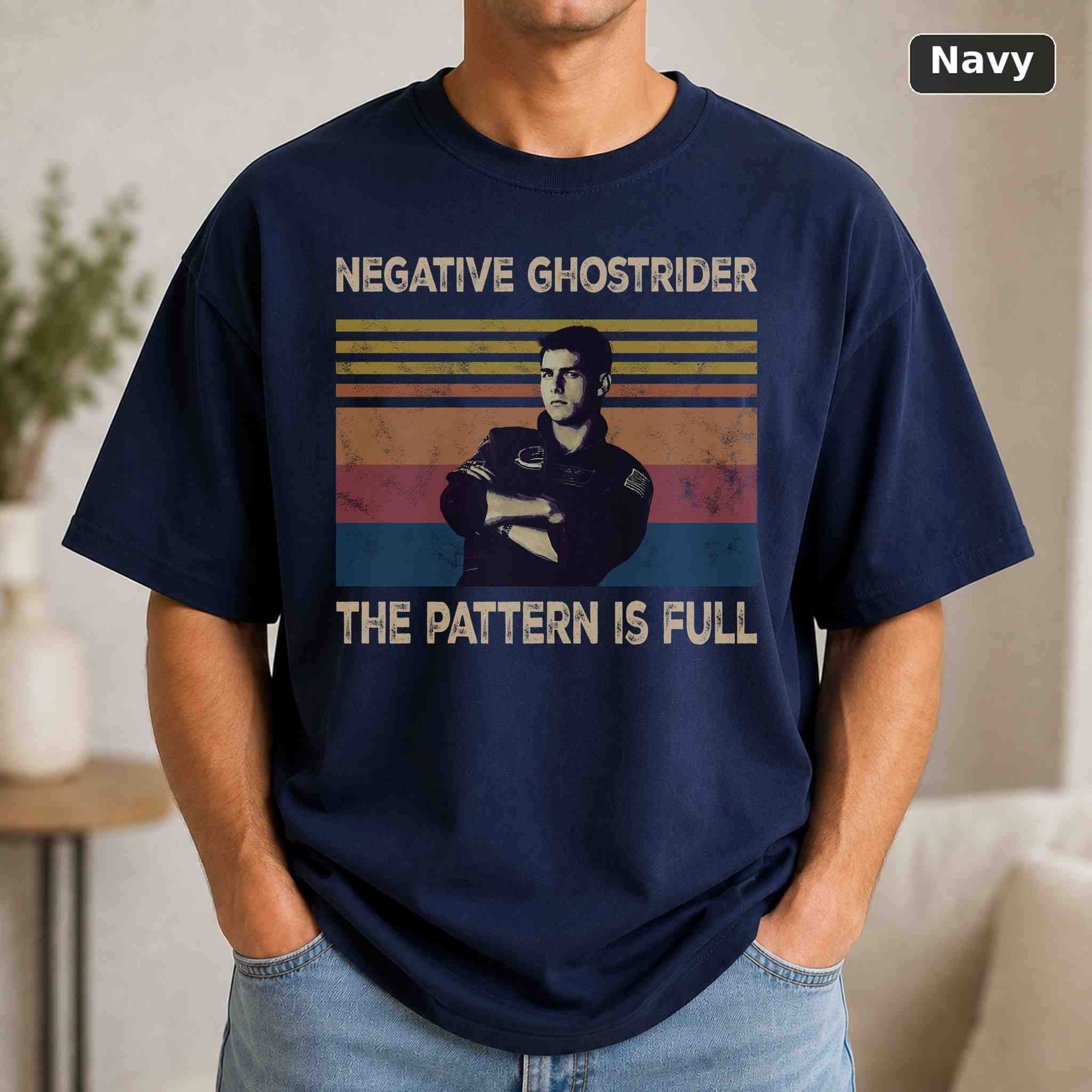 Negative Ghostrider The Pattern Is Full T-Shirt, Vintage Movie Graphic Tee, Retro Film Fan Gift 4
