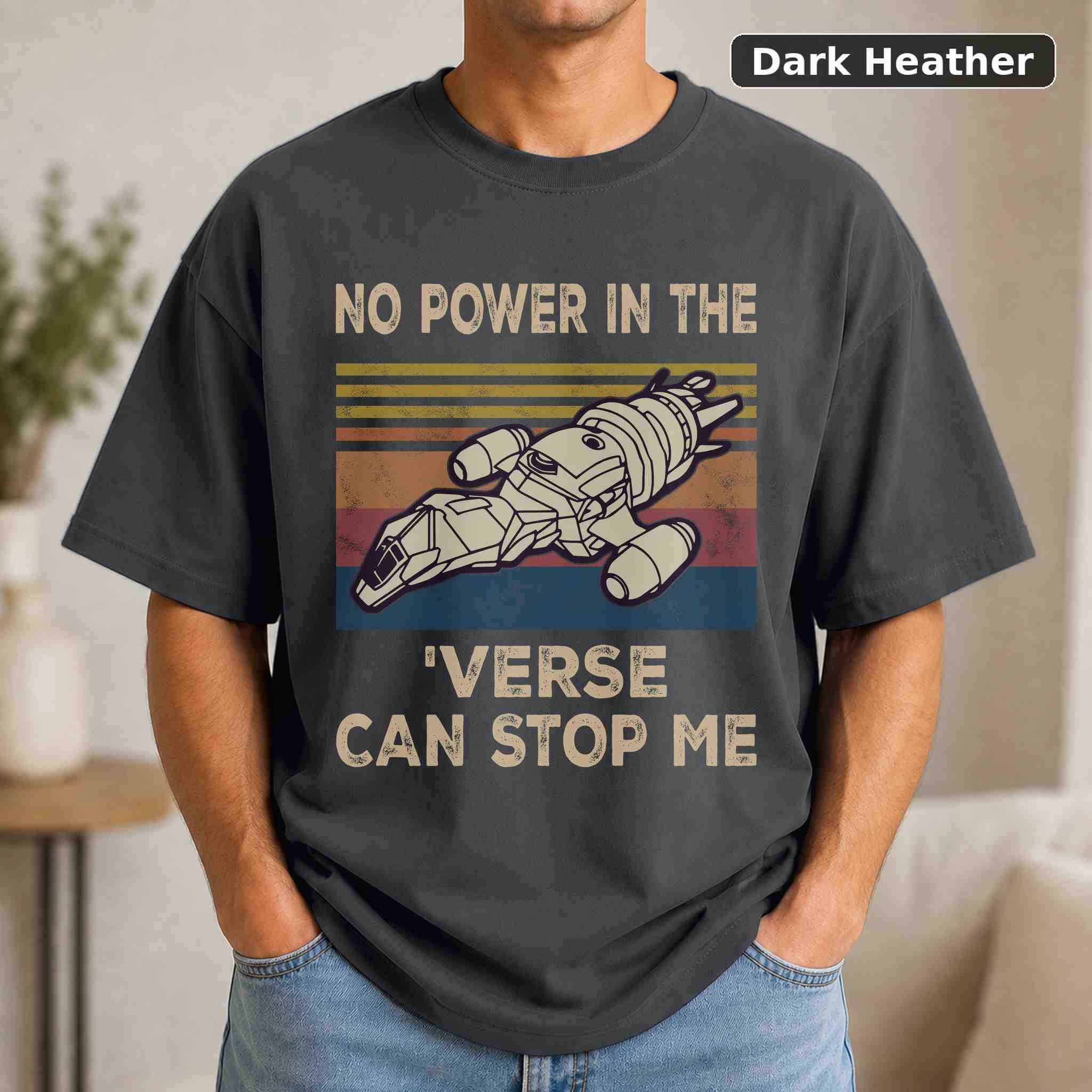 No Power In The 'Verse Can Stop Me T-Shirt, Vintage Movie Graphic Tee, Retro Film Fan Gift 3
