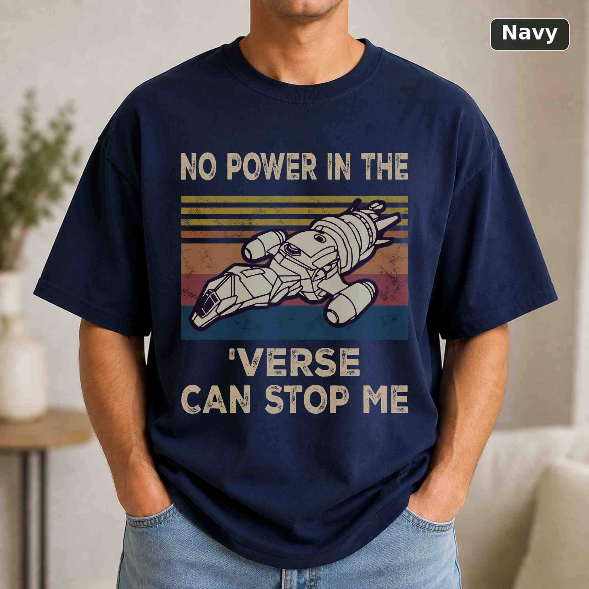 No Power In The 'Verse Can Stop Me T-Shirt, Vintage Movie Graphic Tee, Retro Film Fan Gift 4