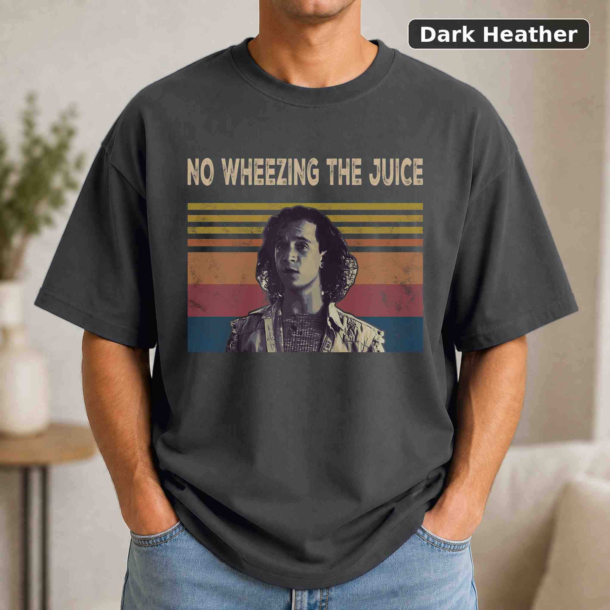 No Wheezing The Juice T-Shirt, Vintage Movie Graphic Tee, Retro Film Fan Gift 3