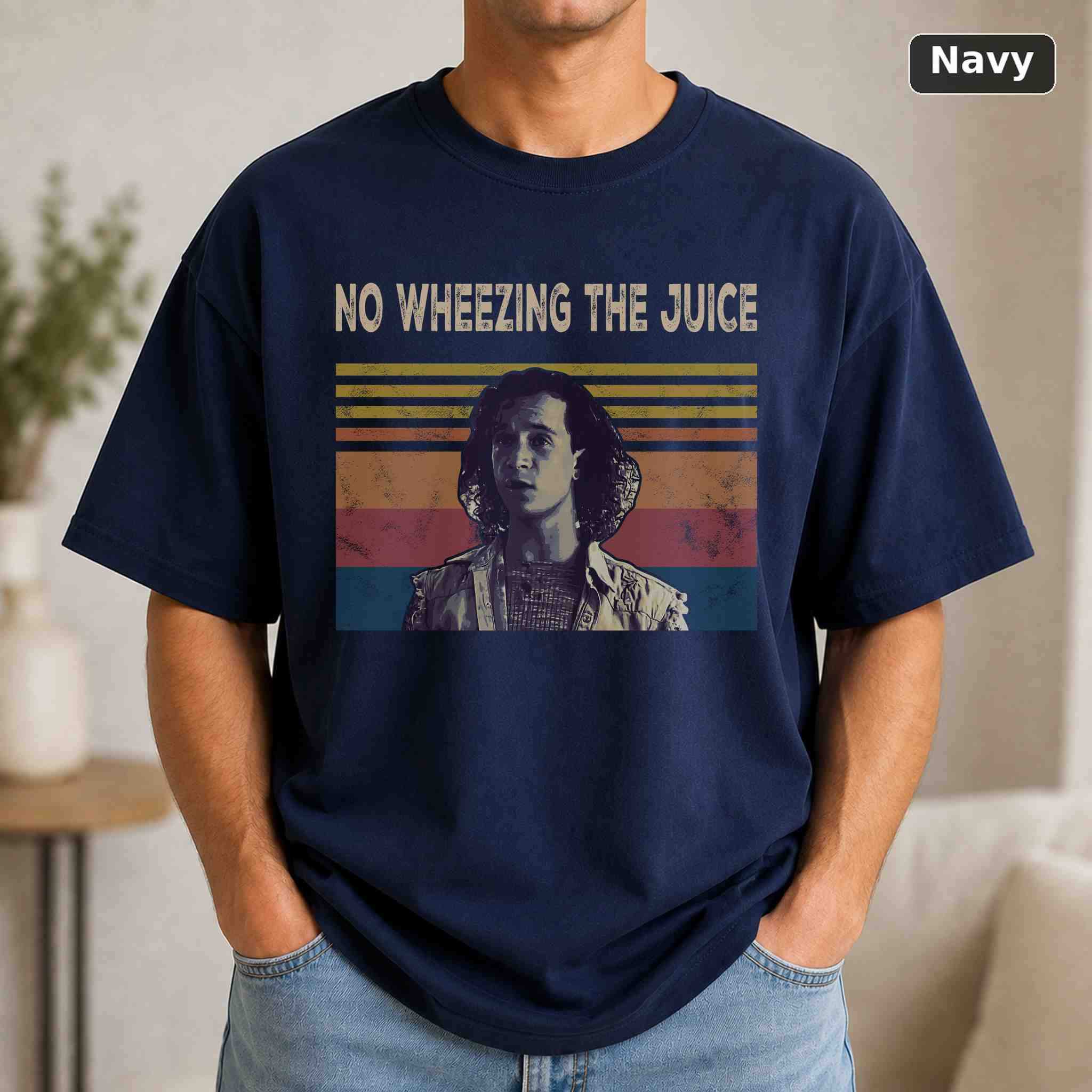 No Wheezing The Juice T-Shirt, Vintage Movie Graphic Tee, Retro Film Fan Gift 4