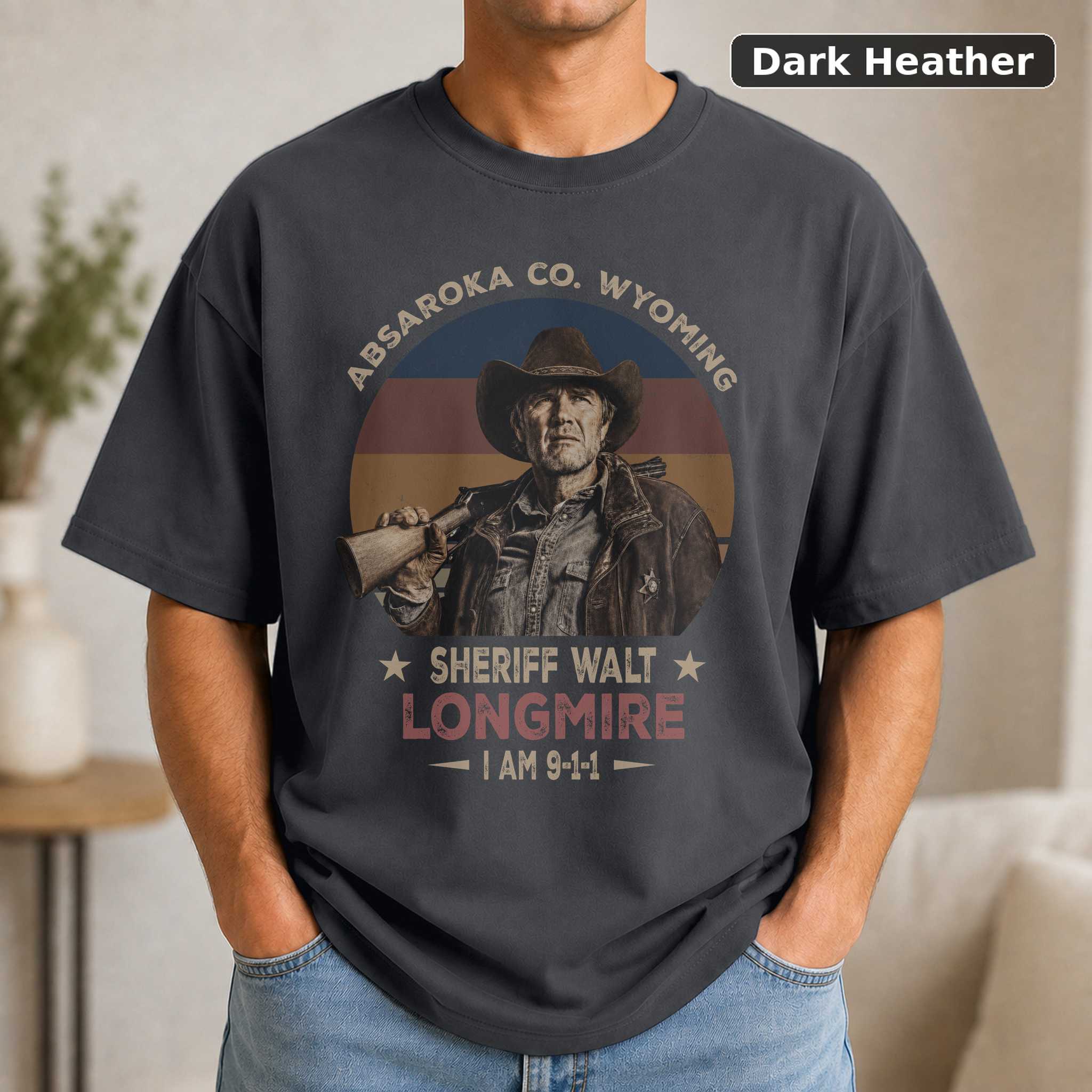 Absaroka Co Wyoming Sheriff Walt Longmire I Am 911 Vintage Shirt 3