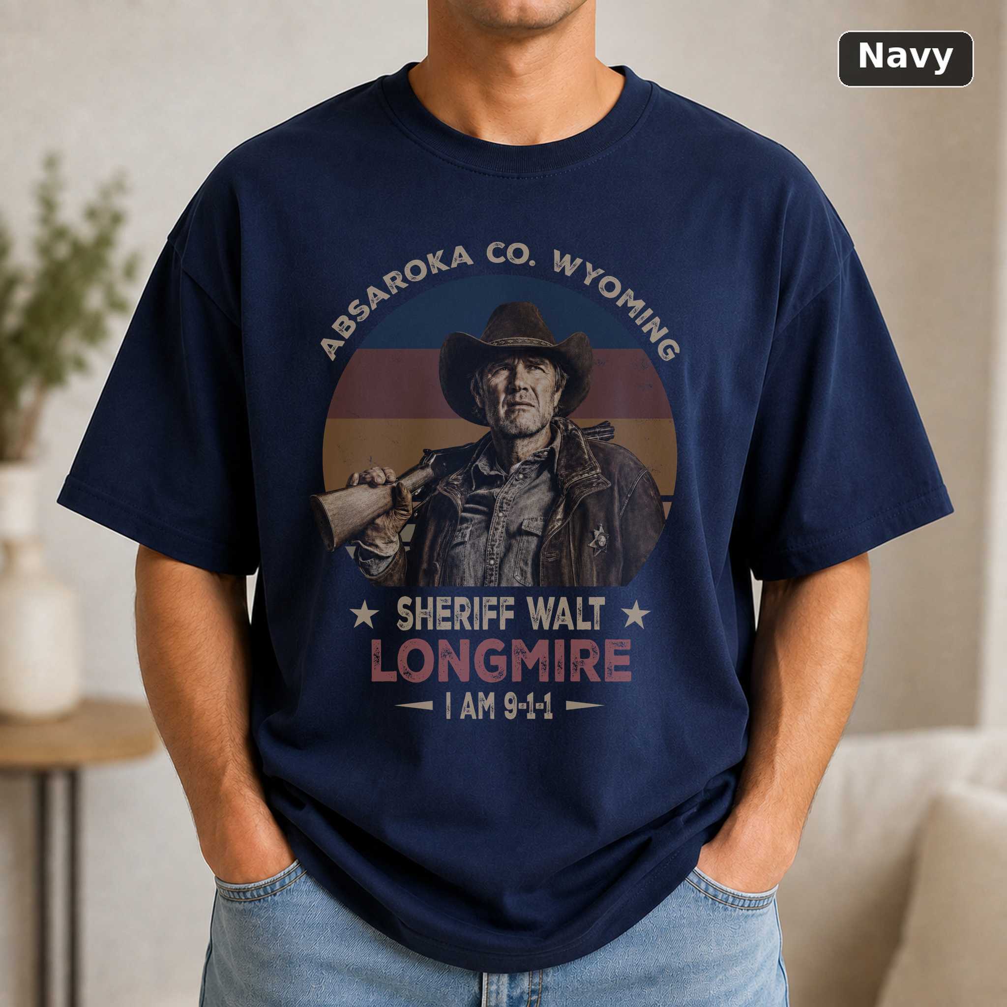 Absaroka Co Wyoming Sheriff Walt Longmire I Am 911 Vintage Shirt 5