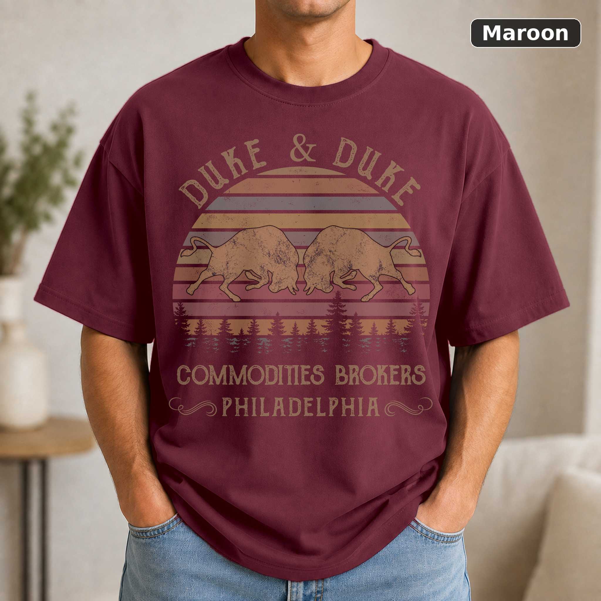 Duke & Duke Commodities Brokers T-Shirt, Funny Movie Tee 4