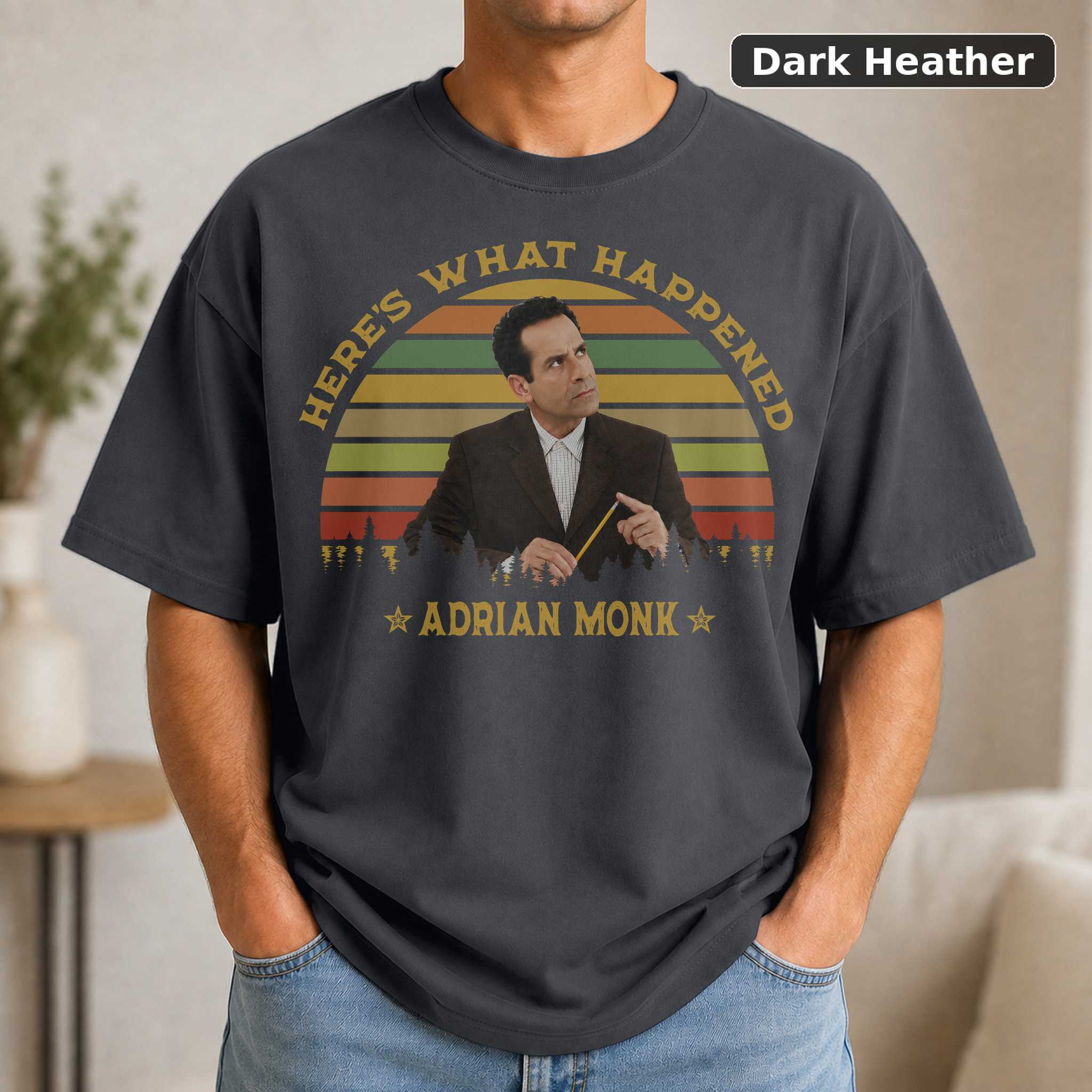 Here s What Happened Monk TV Show Shirt, Adrian Monk 3