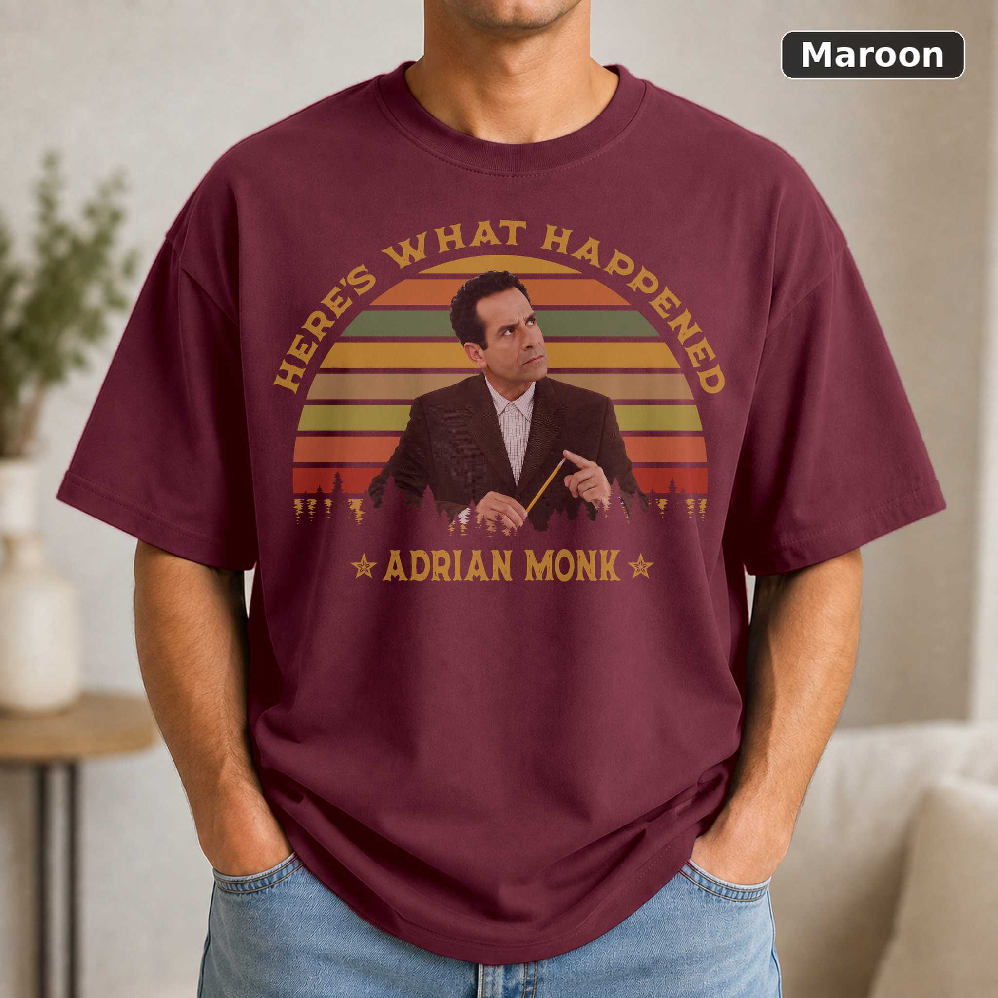 Here s What Happened Monk TV Show Shirt, Adrian Monk 4