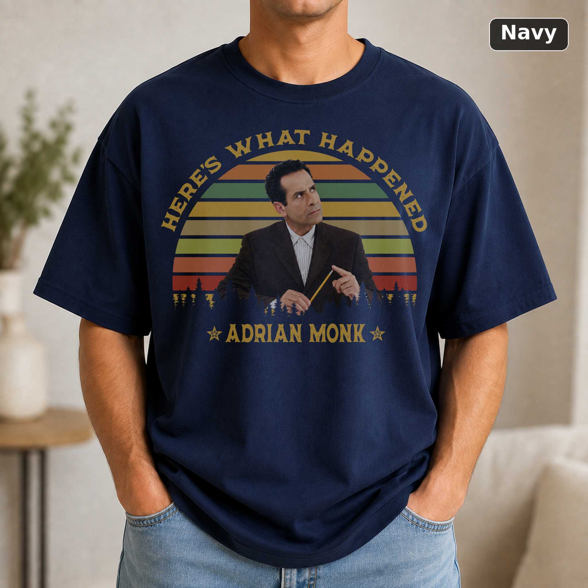 Here s What Happened Monk TV Show Shirt, Adrian Monk 5