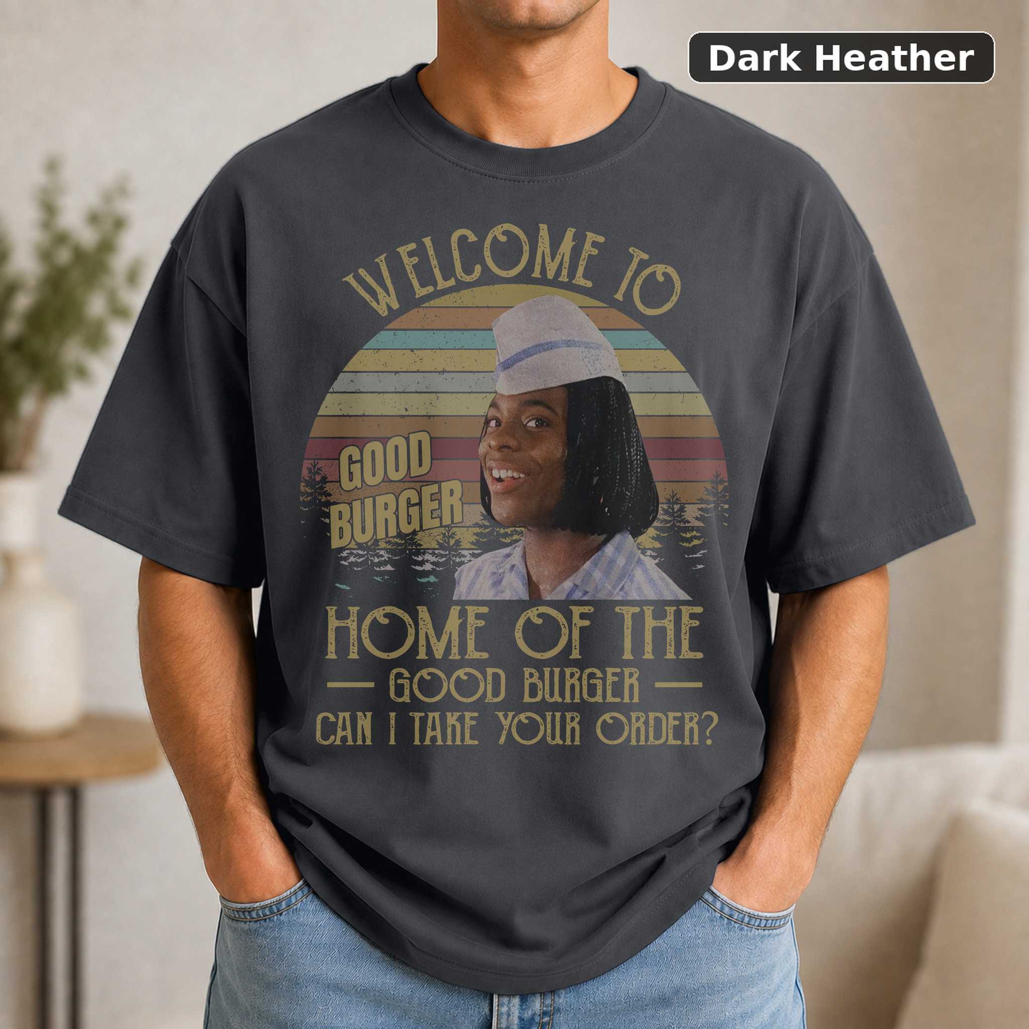 Kel Mitchell Welcome to Good Burger Vintage T-Shirt, Movies Quote Unisex TShirt Black 3