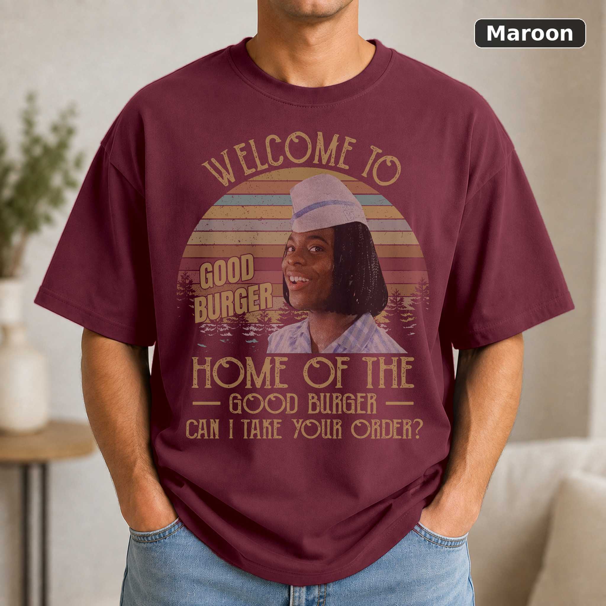 Kel Mitchell Welcome to Good Burger Vintage T-Shirt, Movies Quote Unisex TShirt Black 4