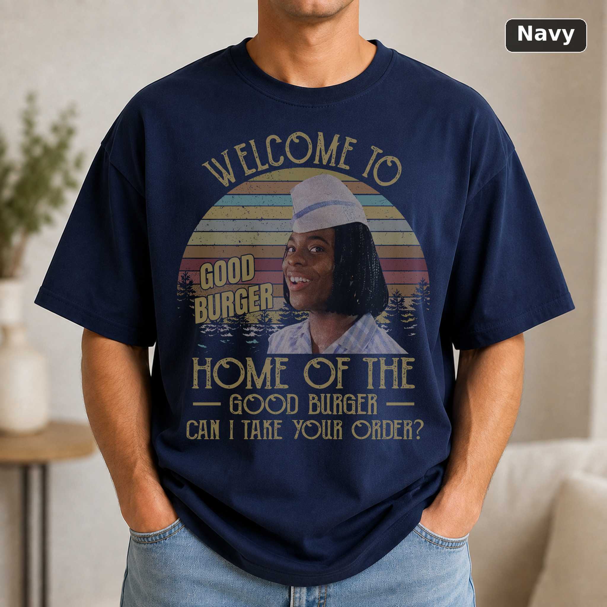 Kel Mitchell Welcome to Good Burger Vintage T-Shirt, Movies Quote Unisex TShirt Black 5