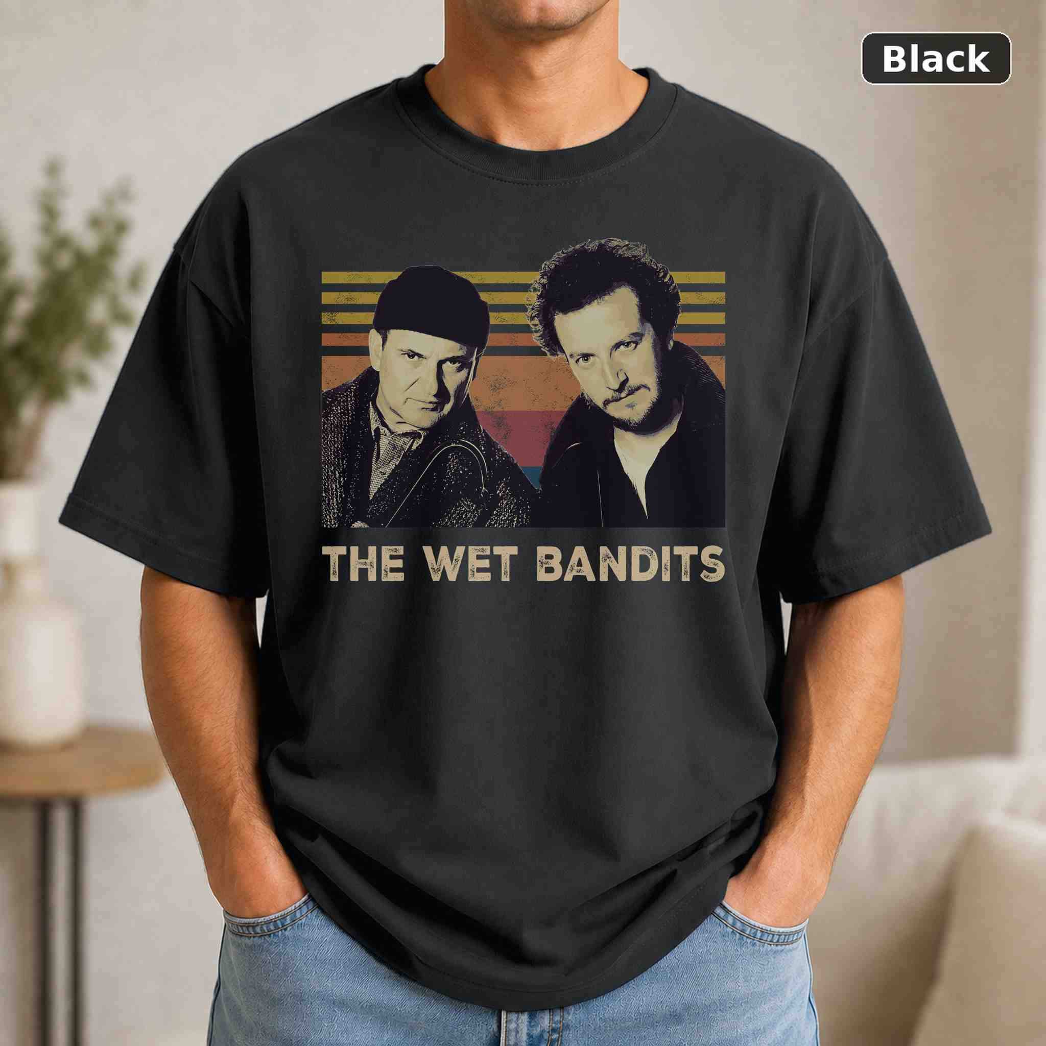 The Wet Bandits T-Shirt, Home Alone Christmas Movie Graphic Tee, Holiday Film Fan Gift The Wet Bandits T-Shirt, Home Alone Christmas Movie Graphic Tee, Holiday Film Fan Gift