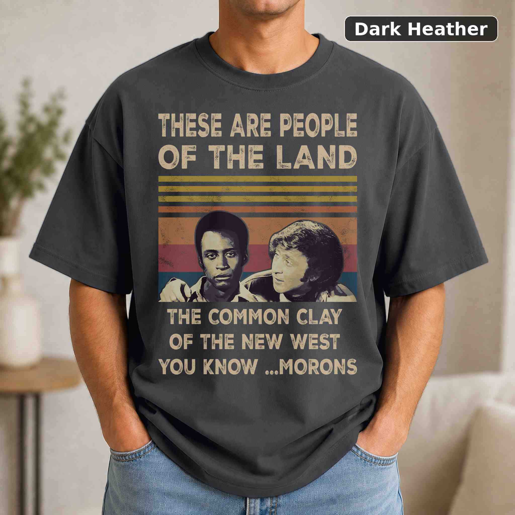 These Are People of the Land T-Shirt, Blazing Saddles Movie Graphic Tee, Classic Film Fan Gift 3