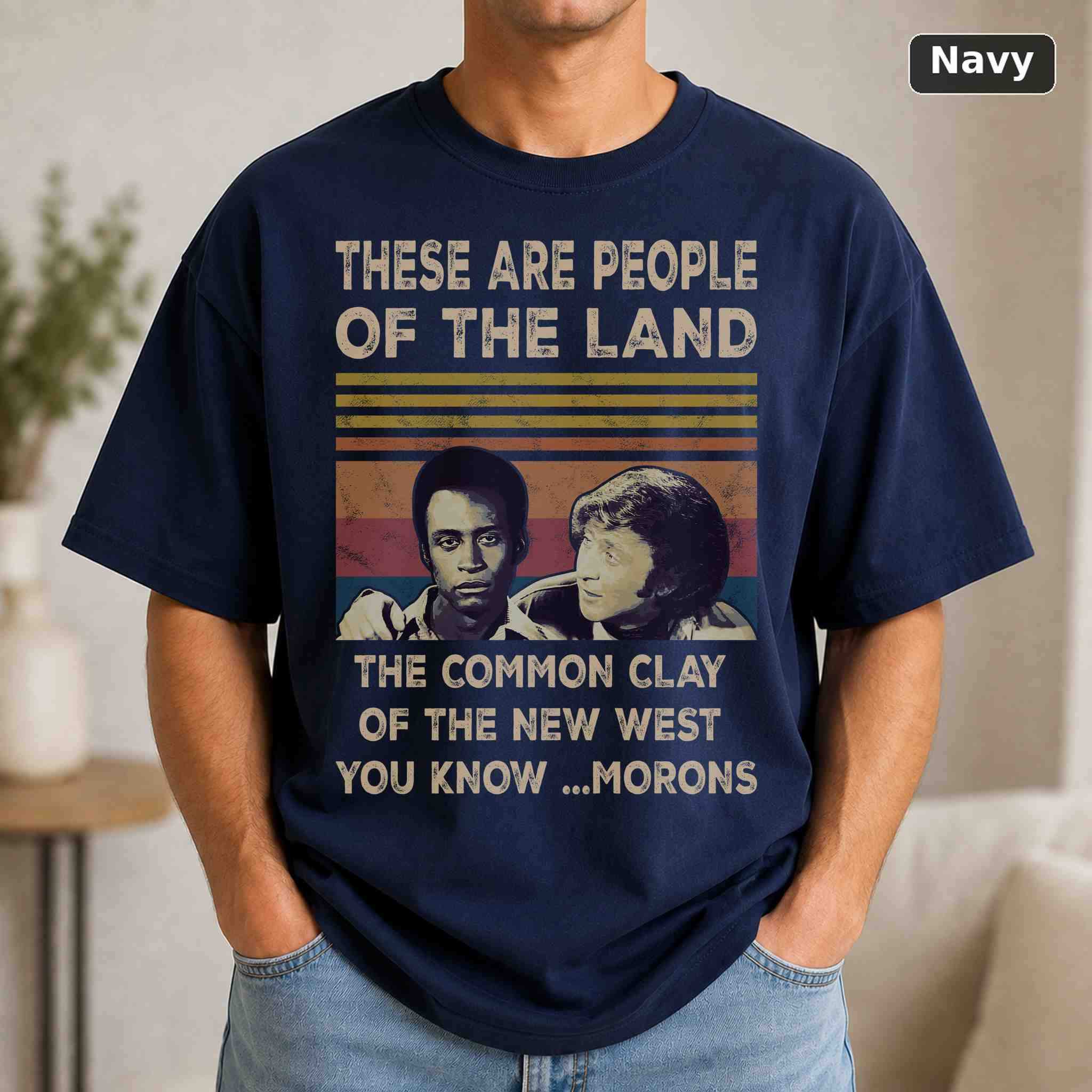 These Are People of the Land T-Shirt, Blazing Saddles Movie Graphic Tee, Classic Film Fan Gift 4