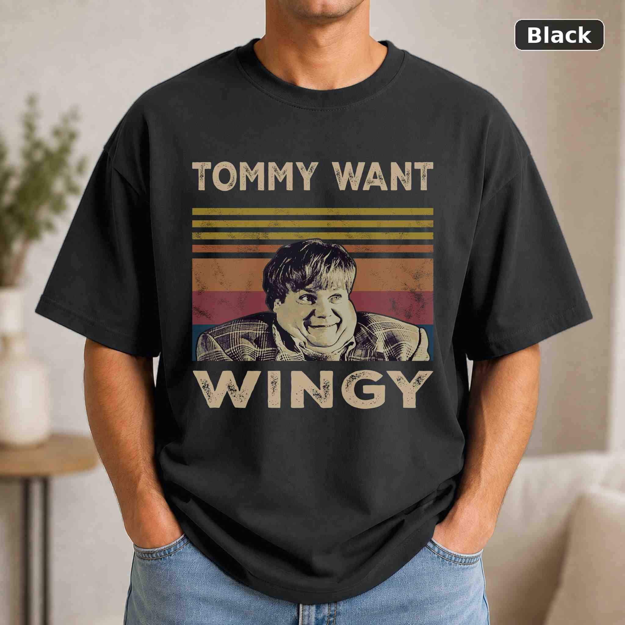 Tommy Want Wingy T-Shirt, Tommy Boy Movie Graphic Tee, Classic Film Fan Gift Tommy Want Wingy T-Shirt, Tommy Boy Movie Graphic Tee, Classic Film Fan Gift