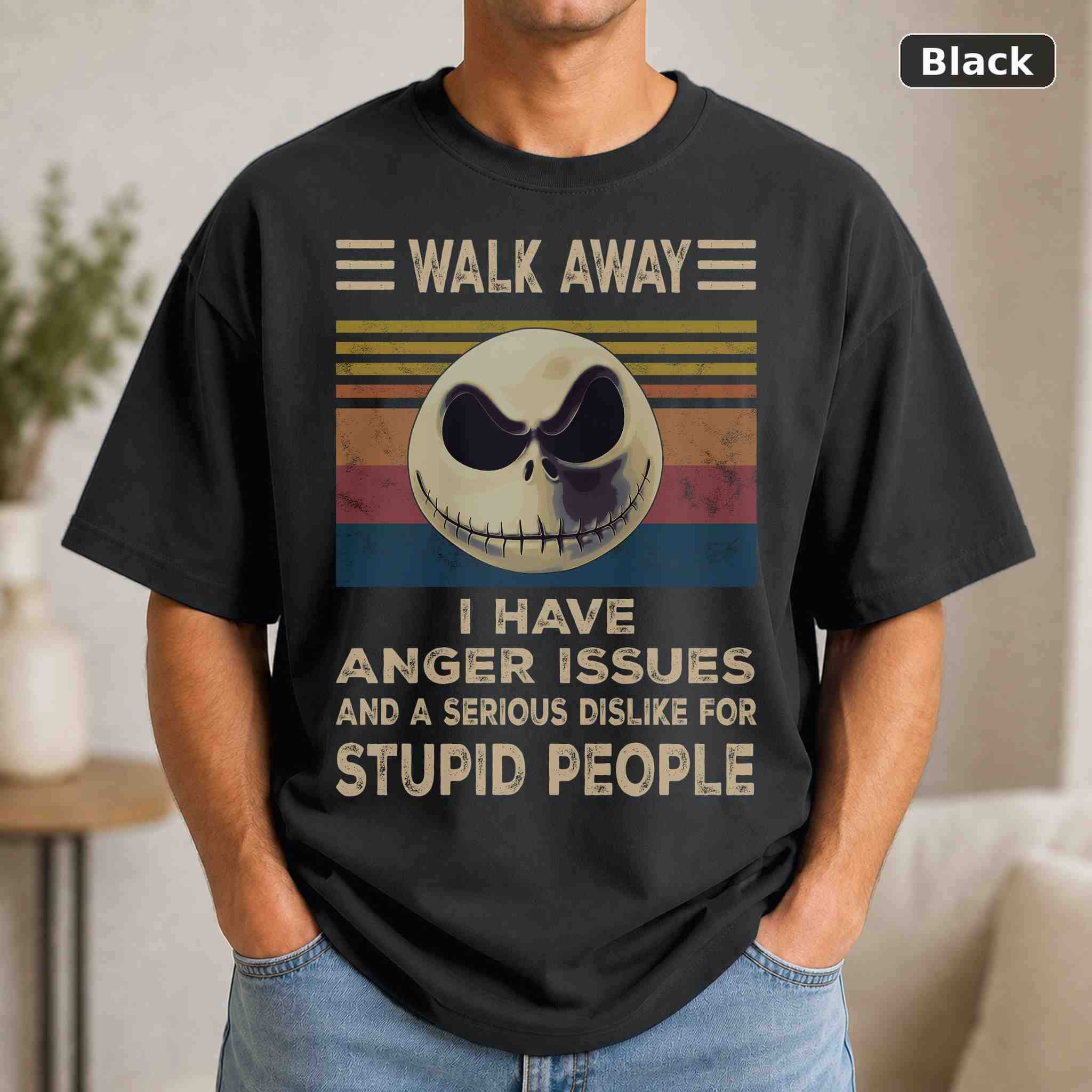 Walk Away I Have Anger Issues T-Shirt, The Nightmare Before Christmas Christmas Movie Graphic Tee, Holiday Film Fan Gift Walk Away I Have Anger Issues T-Shirt, The Nightmare Before Christmas Christmas Movie Graphic Tee, Holiday Film Fan Gift