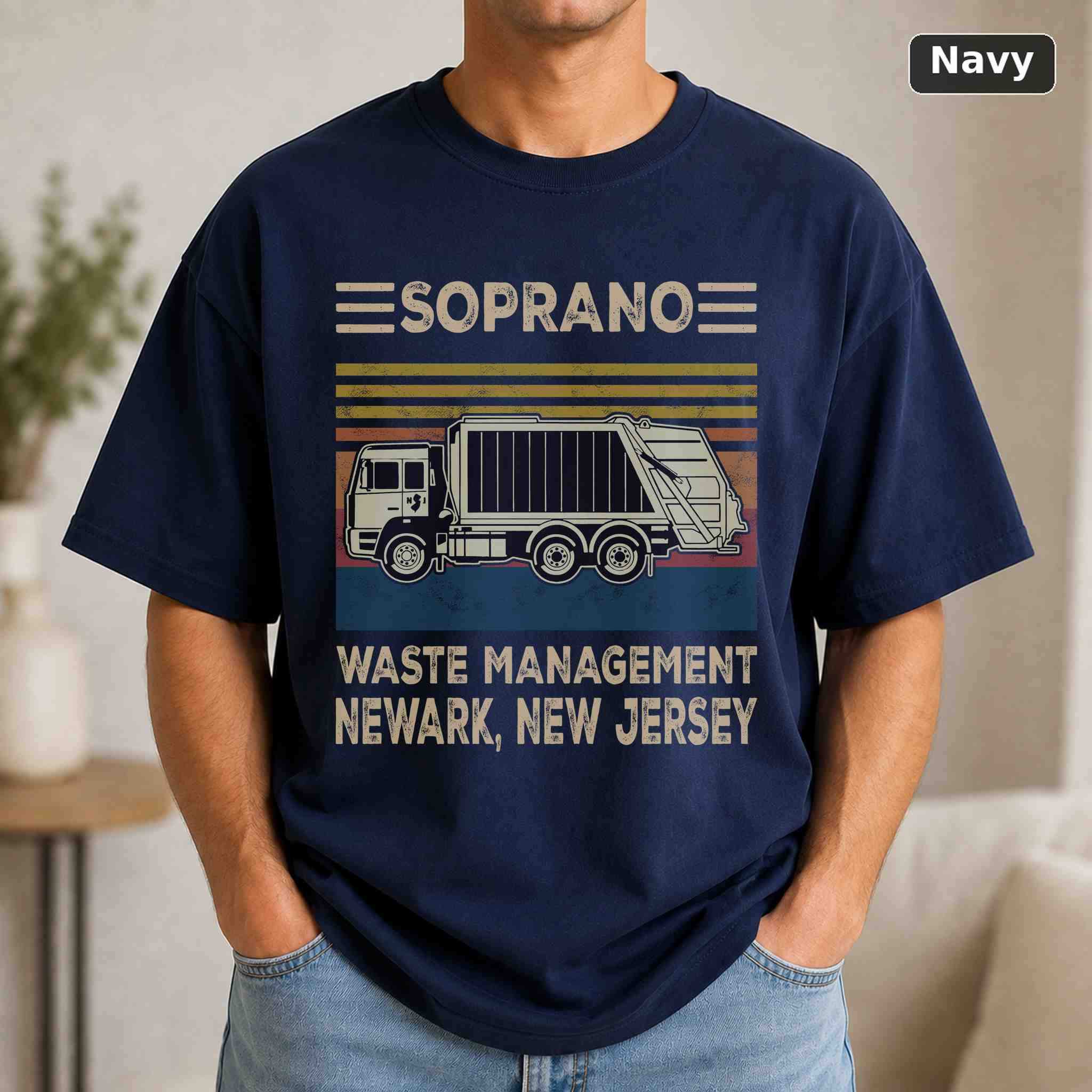 Waste Management T-Shirt, The Sopranos TV Show Graphic Tee, TV Fan Gift 4