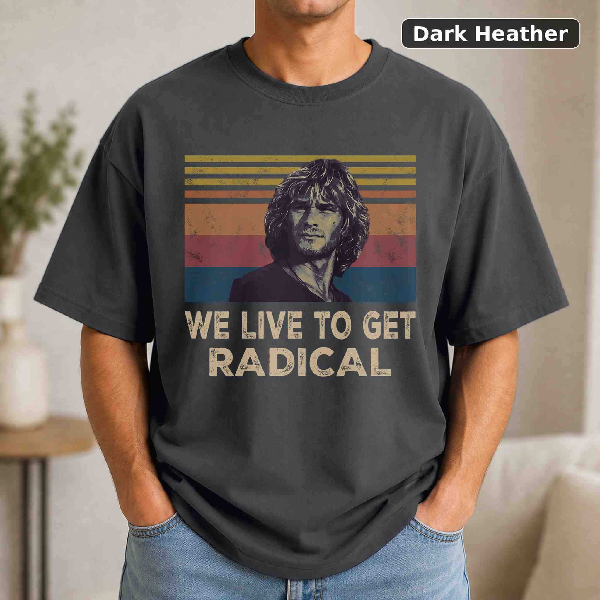 We Live To Get Radical T-Shirt, Teenage Mutant Ninja Turtles Movie Graphic Tee, Classic Film Fan Gift 3