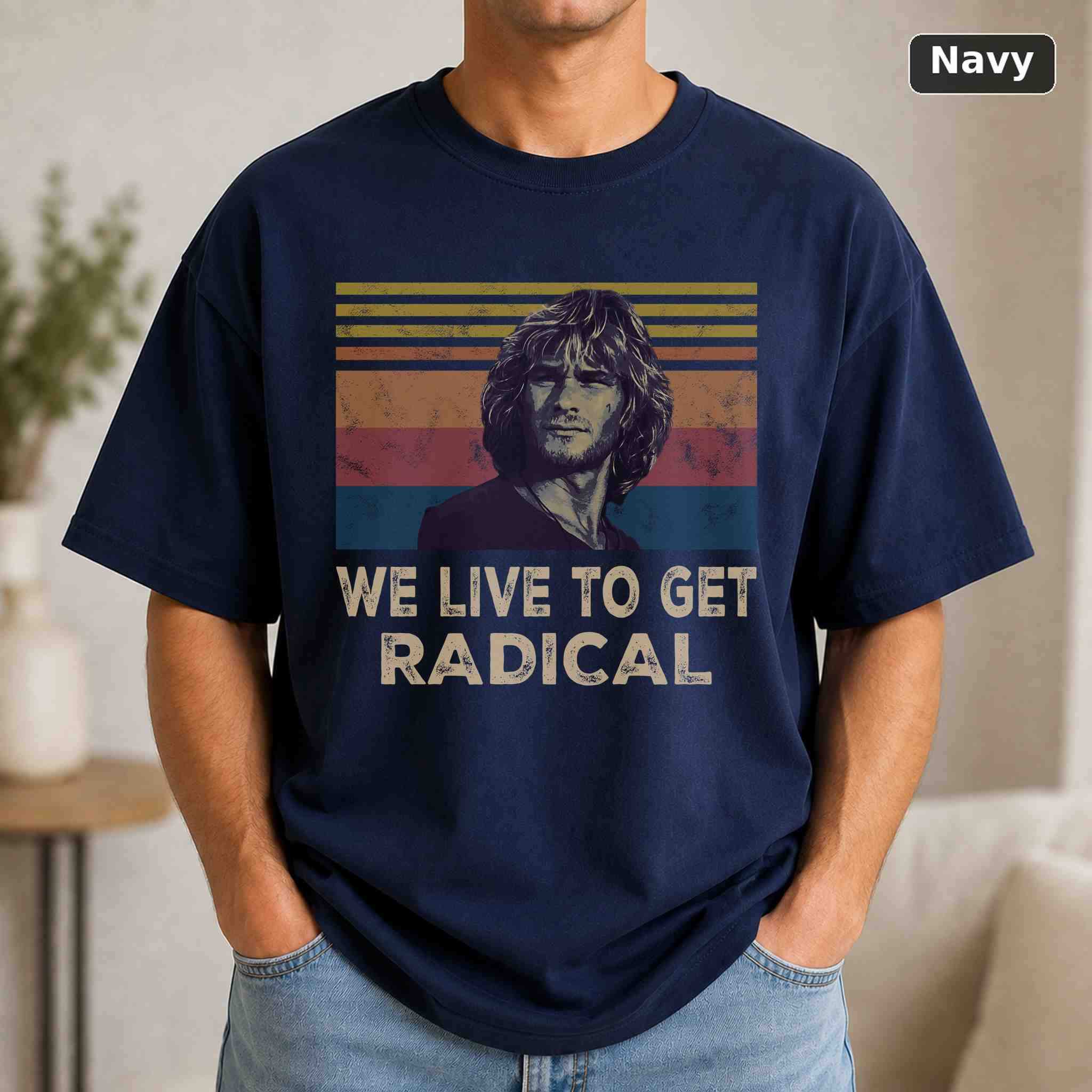 We Live To Get Radical T-Shirt, Teenage Mutant Ninja Turtles Movie Graphic Tee, Classic Film Fan Gift 4