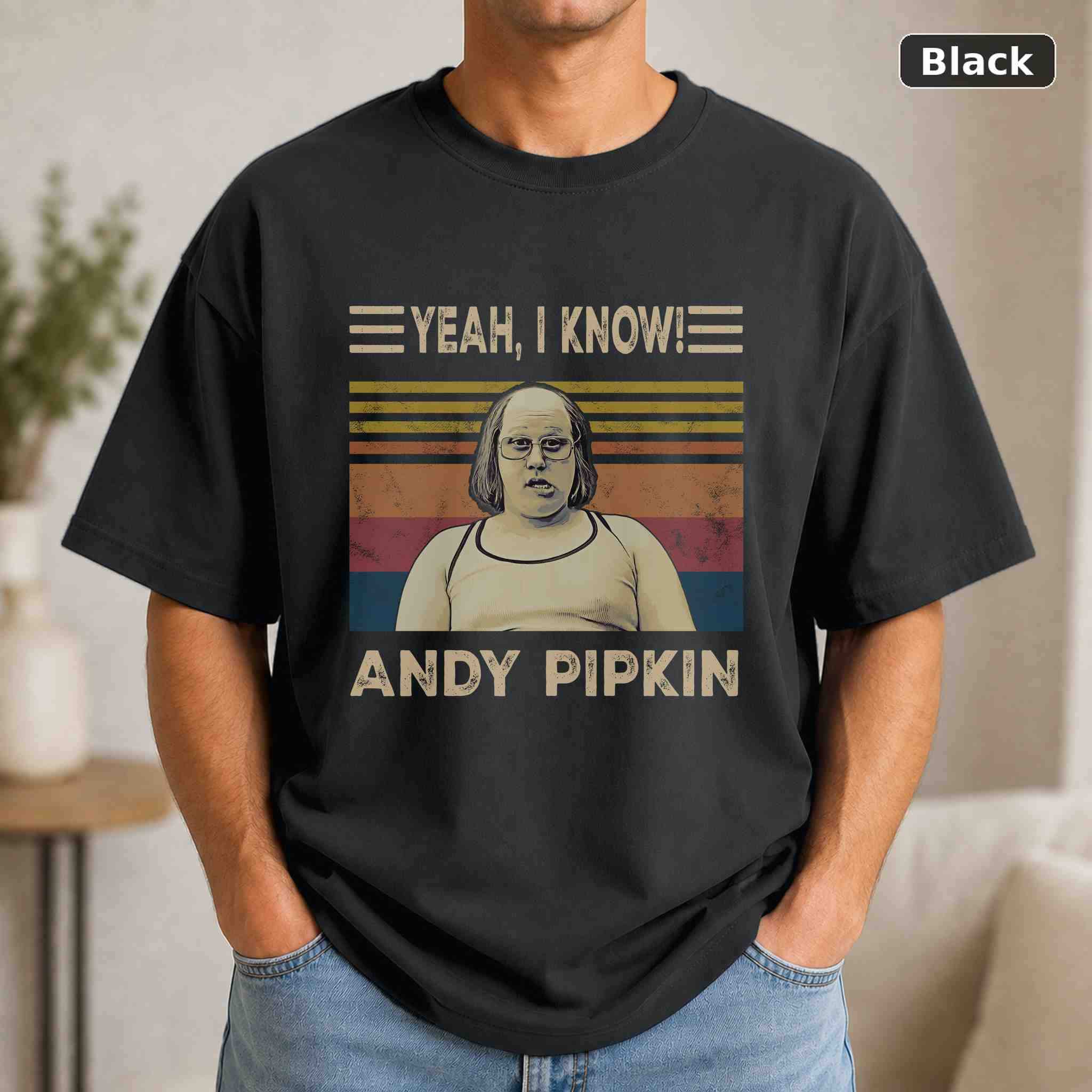 Yeah I Know Andy Pipkin T-Shirt, Little Britain TV Show Graphic Tee, TV Fan Gift