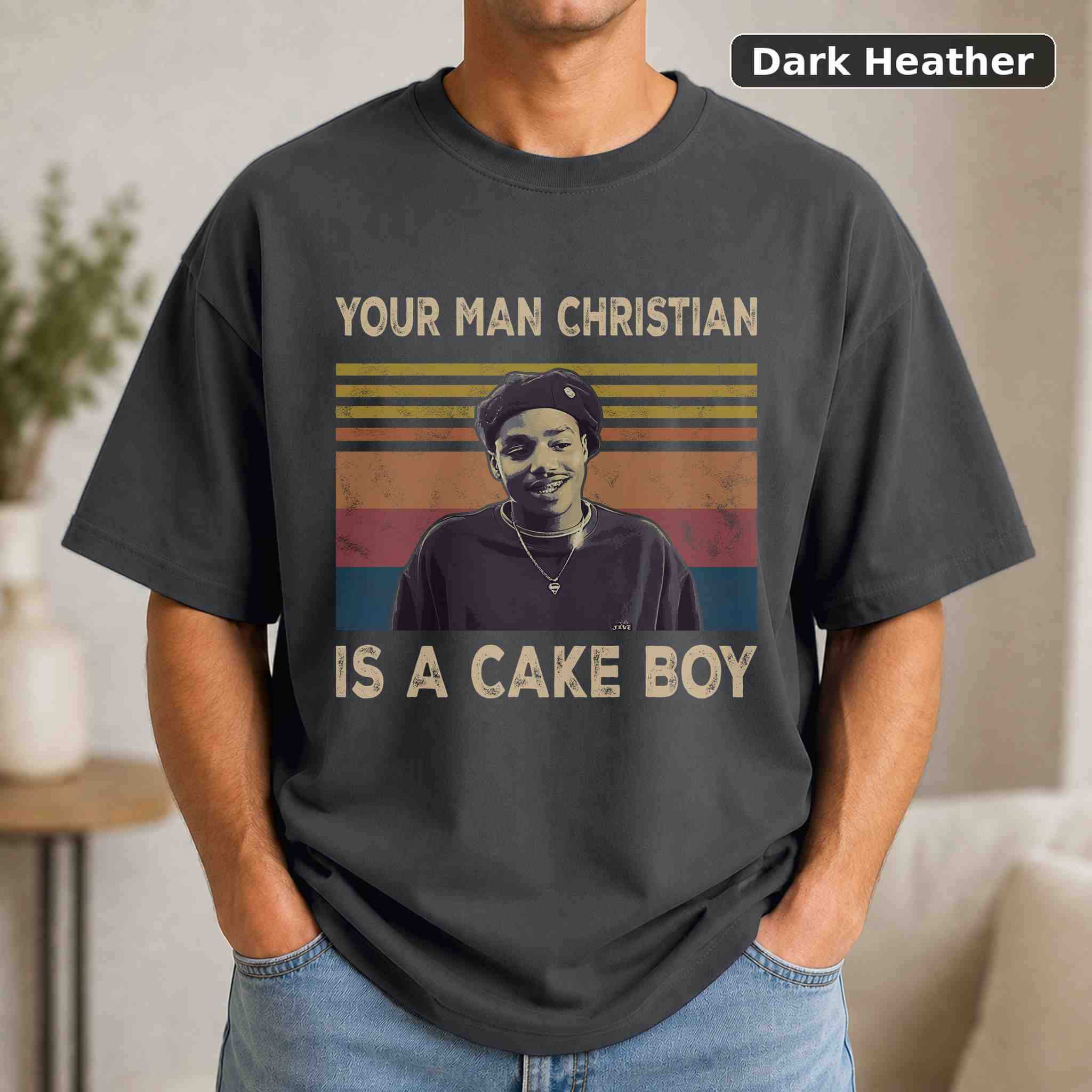 Your Man Christian Is A Cake Boy T-Shirt, Bloodsport Movie Graphic Tee, Classic Film Fan Gift 3