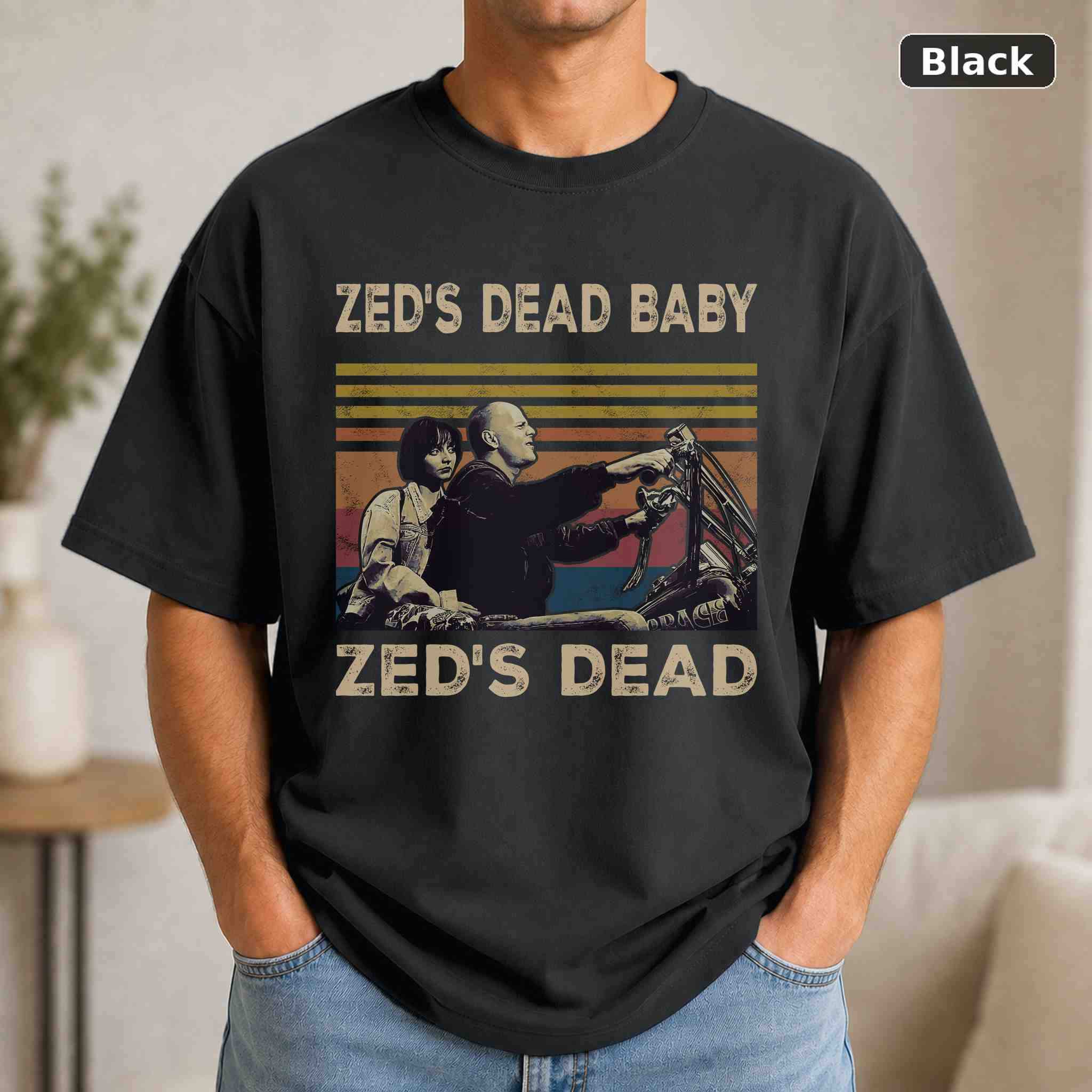 Zed’s Dead Baby Zed’s Dead T-Shirt, Pulp Fiction Movie Graphic Tee, Classic Film Fan Gift