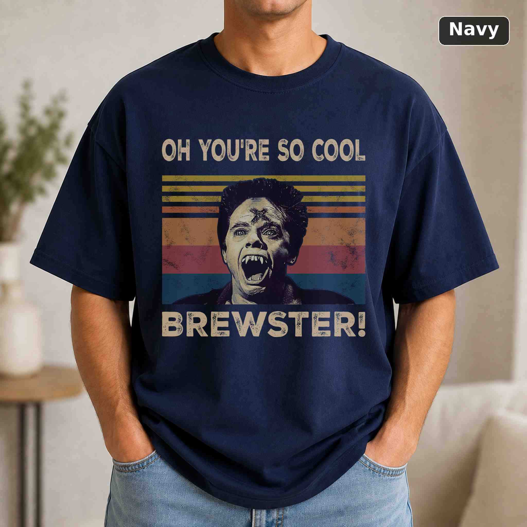 Oh You're So Cool Brewster T-Shirt, Vintage Movie Quote Graphic Tee, Classic Film Fan Gift 4