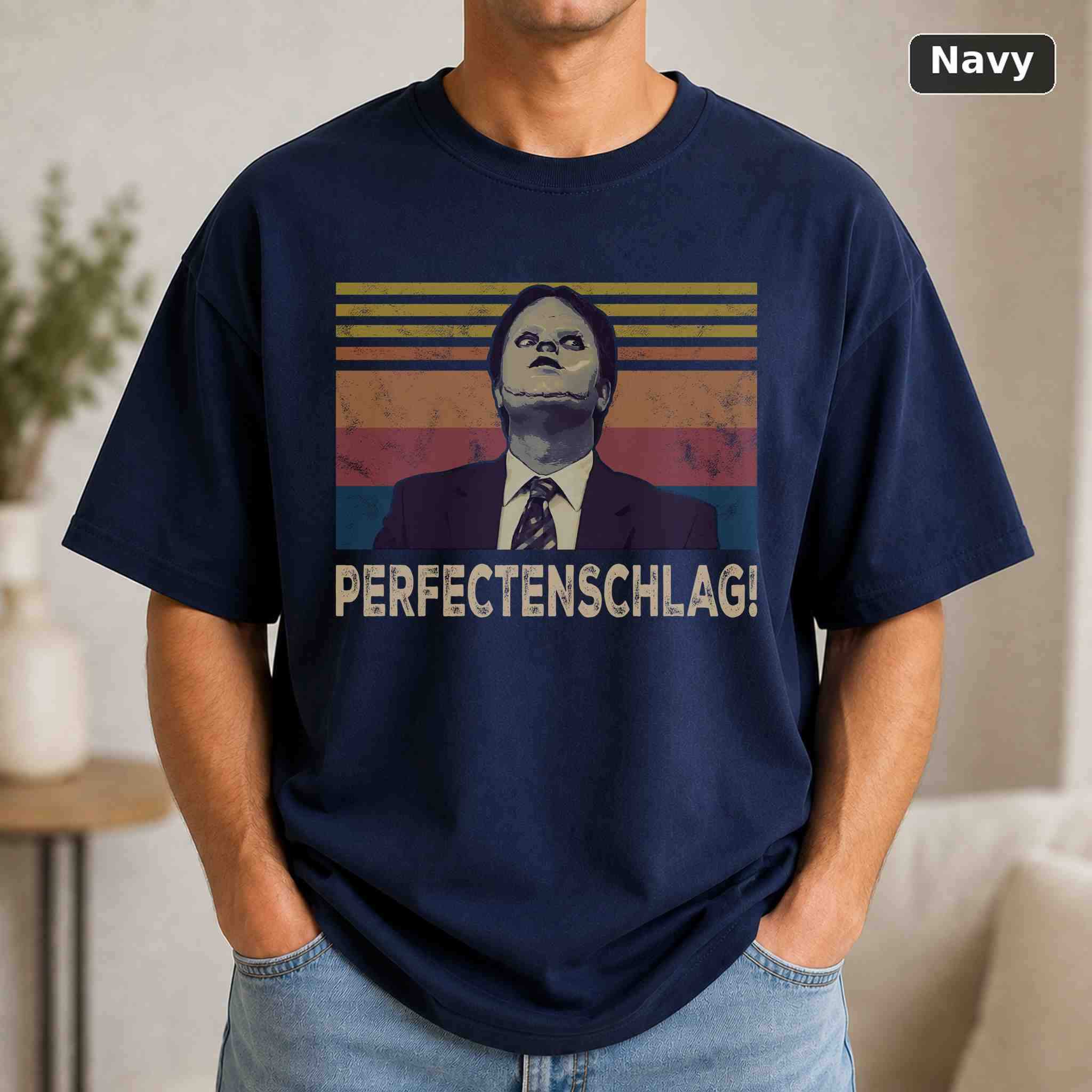 Perfectenschlag Dwight Schrute T-Shirt, Vintage Movie Quote Graphic Tee, Classic Film Fan Gift 4