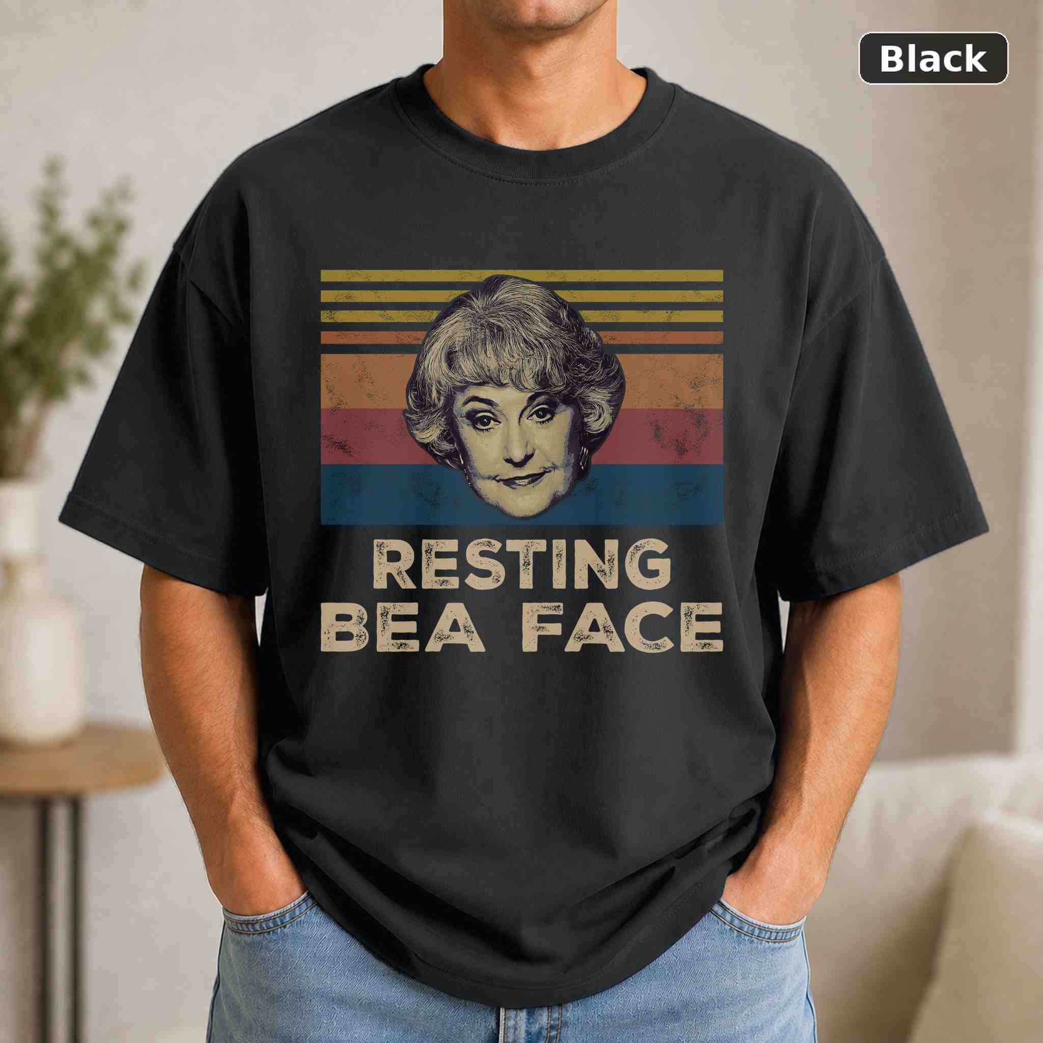 Resting Bea Face T-Shirt, Vintage Movie Quote Graphic Tee, Classic Film Fan Gift