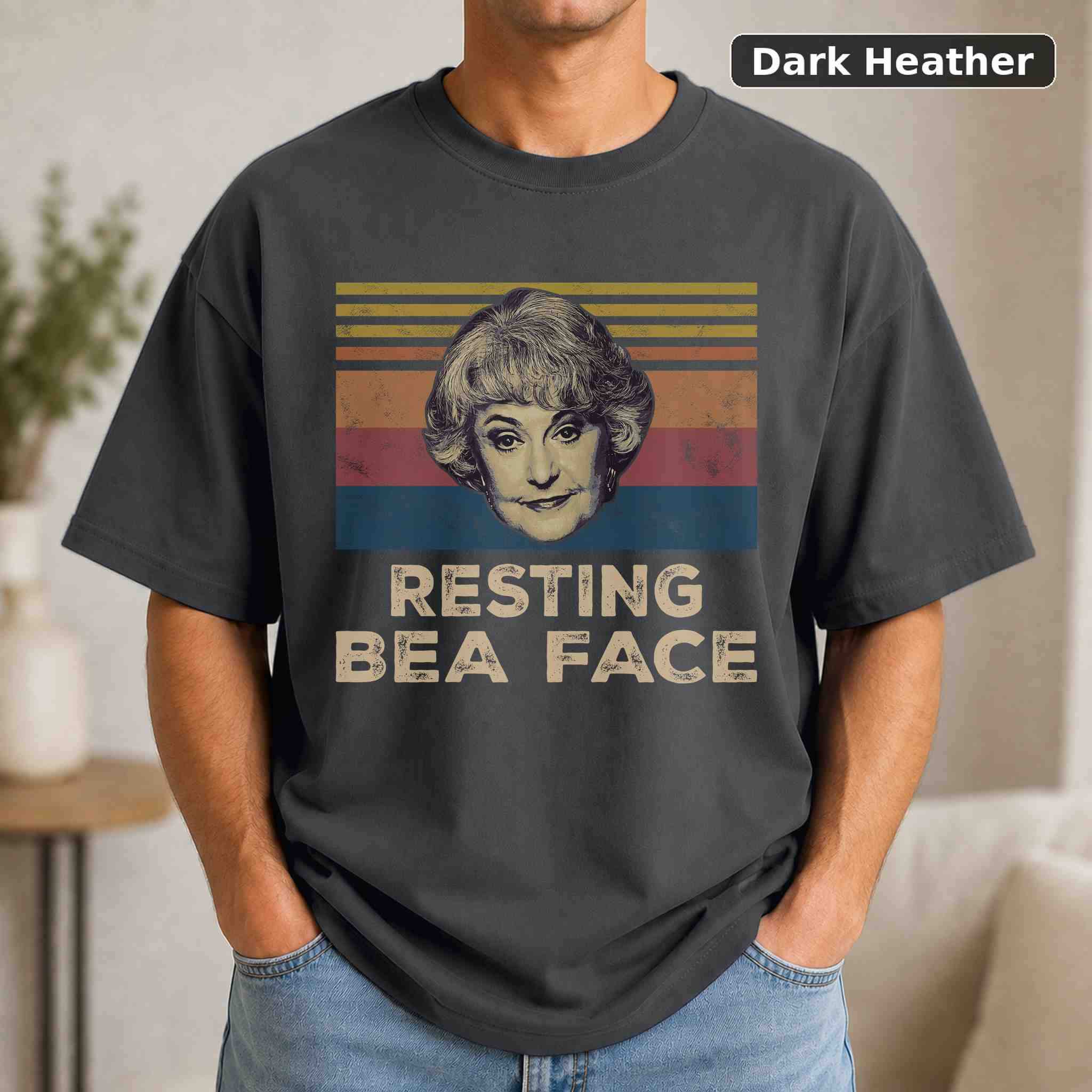 Resting Bea Face T-Shirt, Vintage Movie Quote Graphic Tee, Classic Film Fan Gift 3