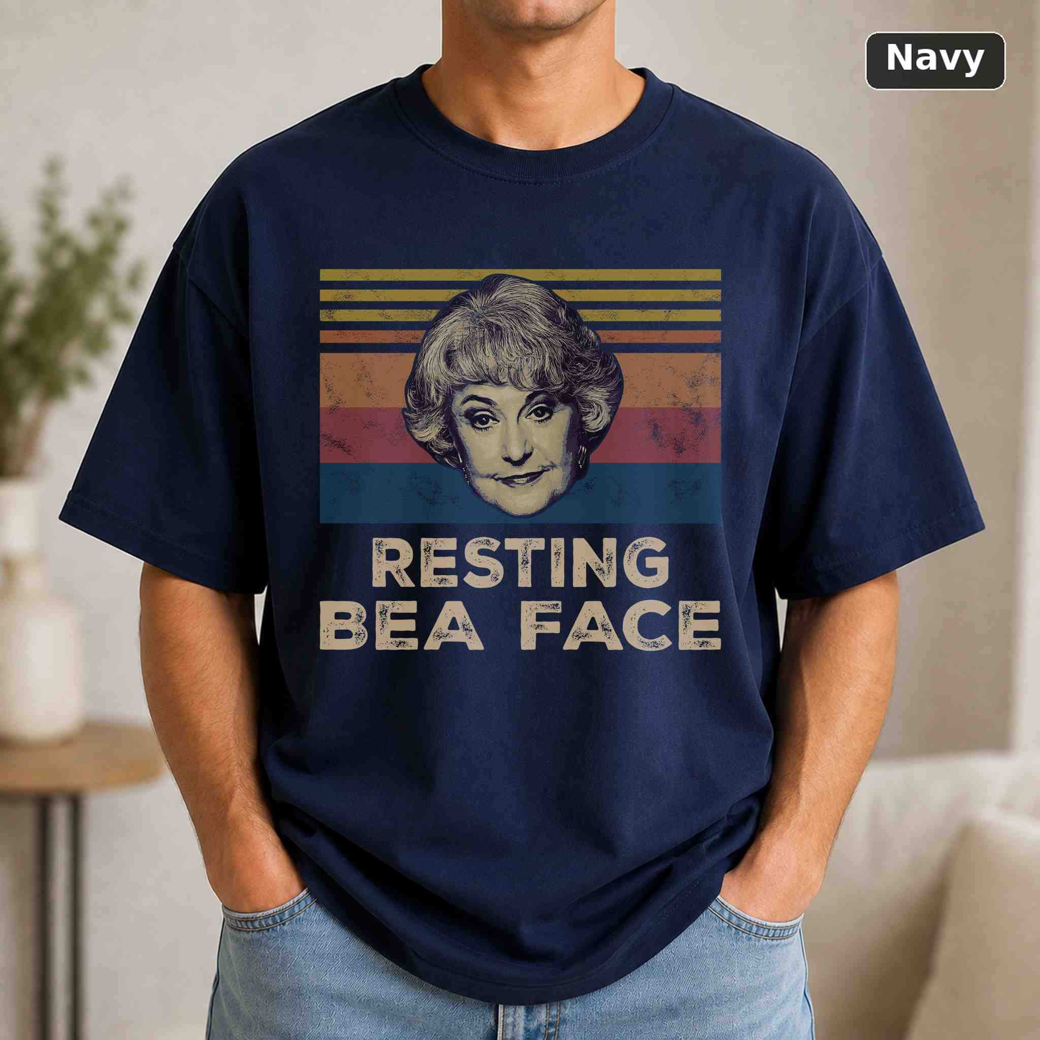 Resting Bea Face T-Shirt, Vintage Movie Quote Graphic Tee, Classic Film Fan Gift 4