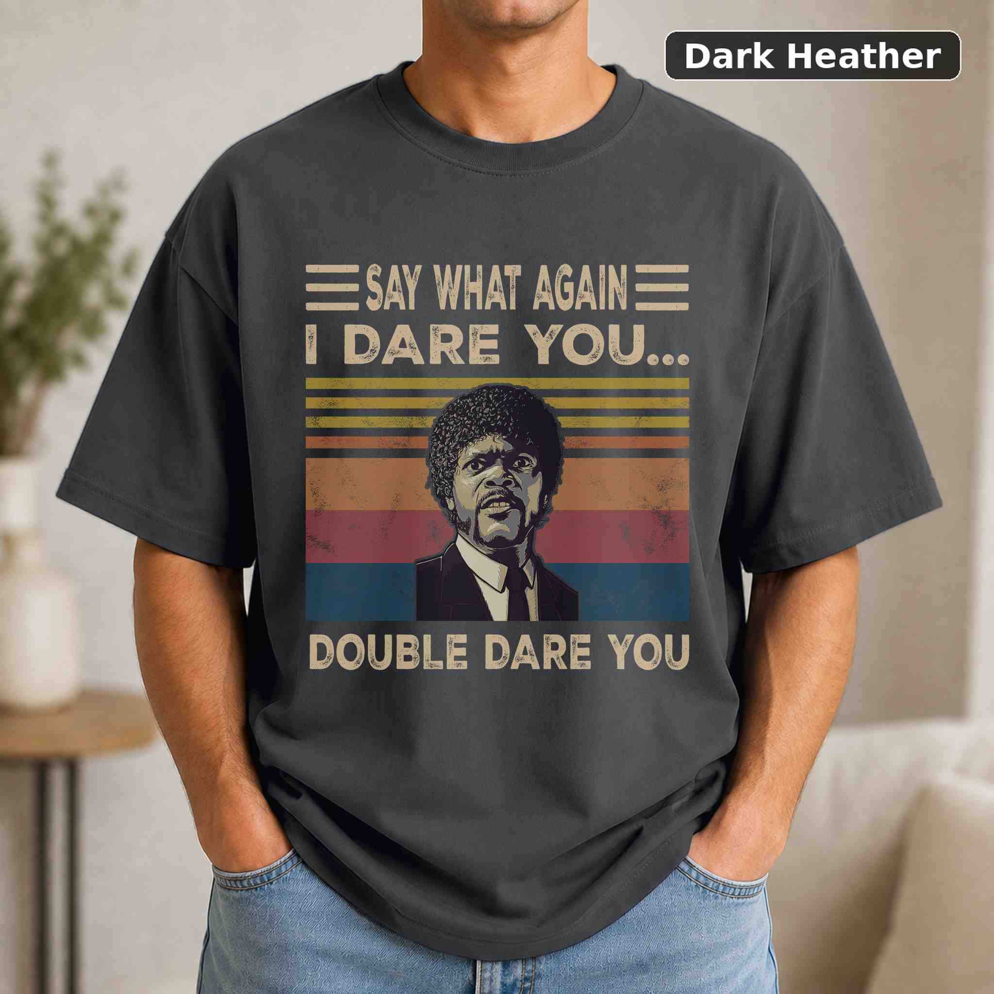 Say What Again T-Shirt, Vintage Movie Quote Graphic Tee, Classic Film Fan Gift 3