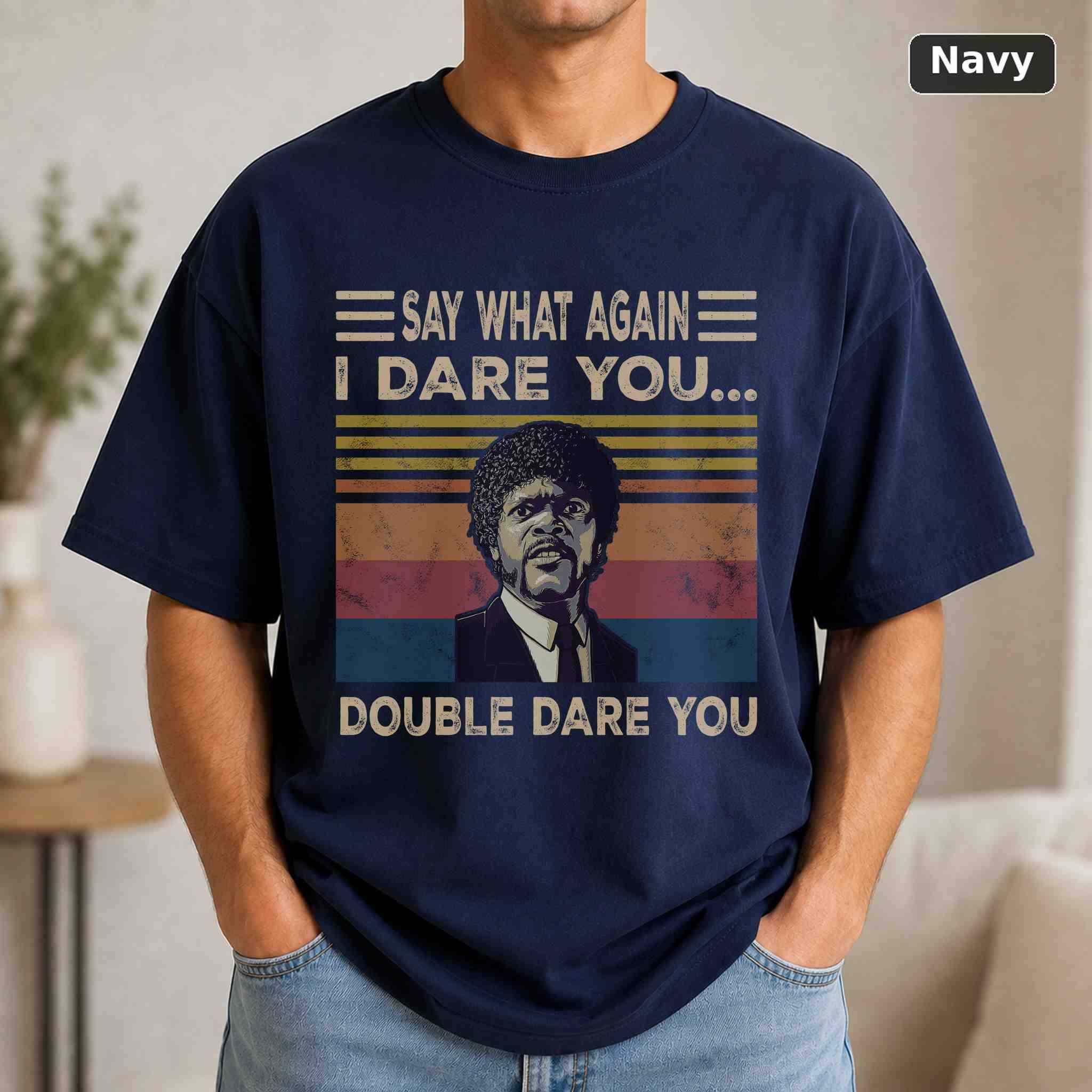 Say What Again T-Shirt, Vintage Movie Quote Graphic Tee, Classic Film Fan Gift 4