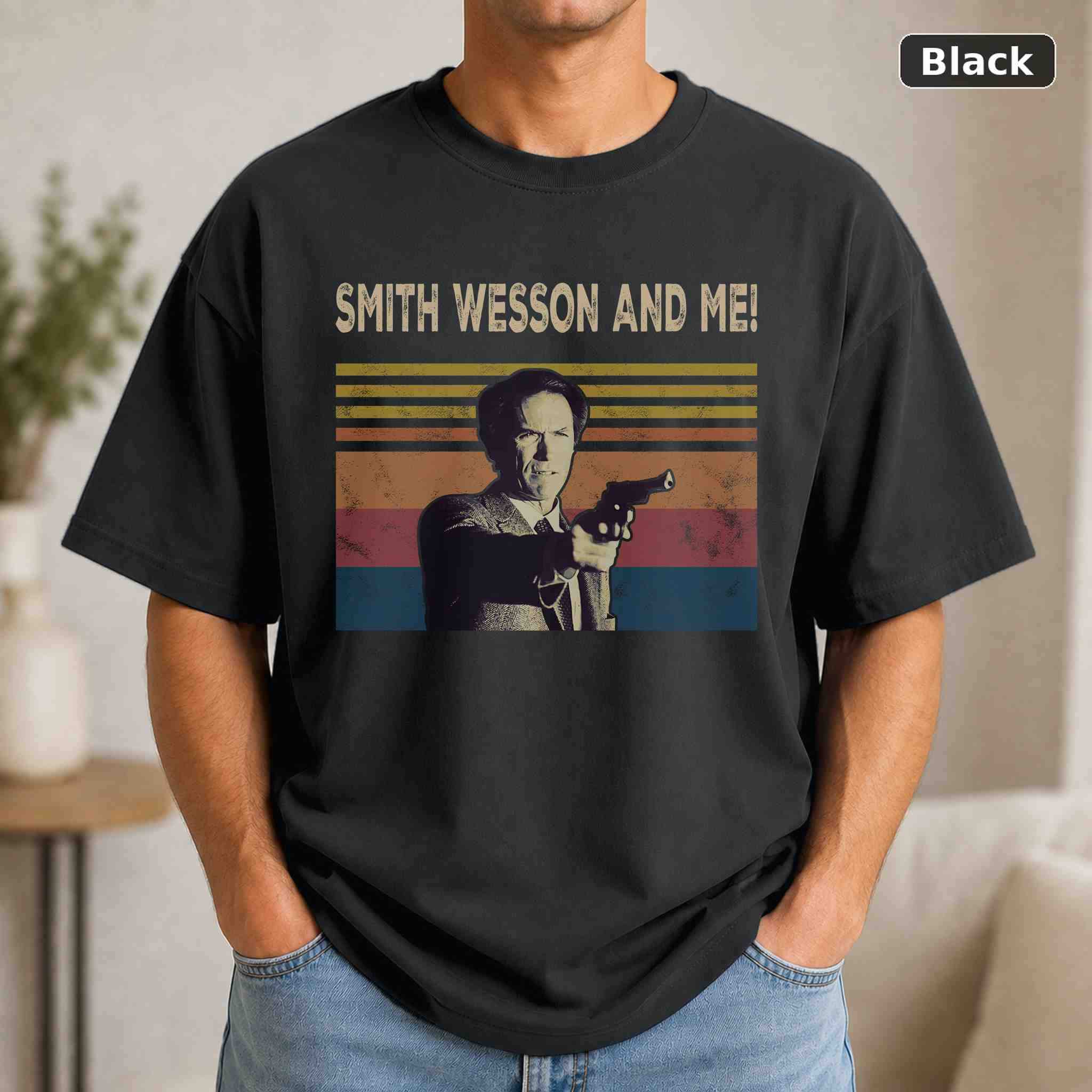 Smith Wesson And Me T-Shirt, Vintage Movie Quote Graphic Tee, Classic Film Fan Gift