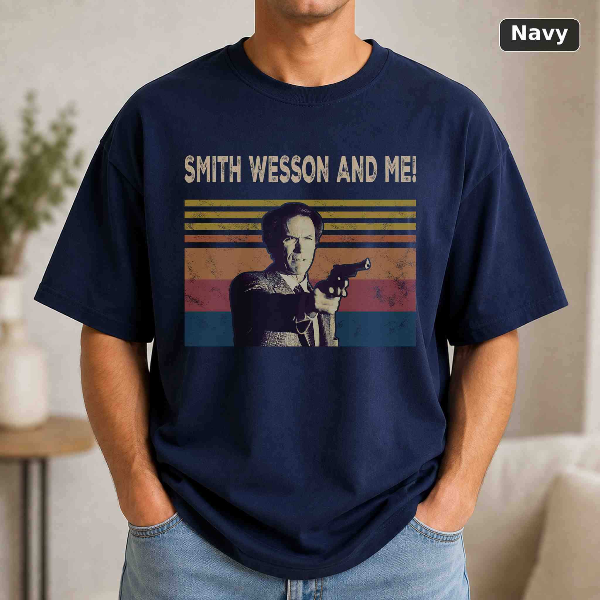 Smith Wesson And Me T-Shirt, Vintage Movie Quote Graphic Tee, Classic Film Fan Gift 4