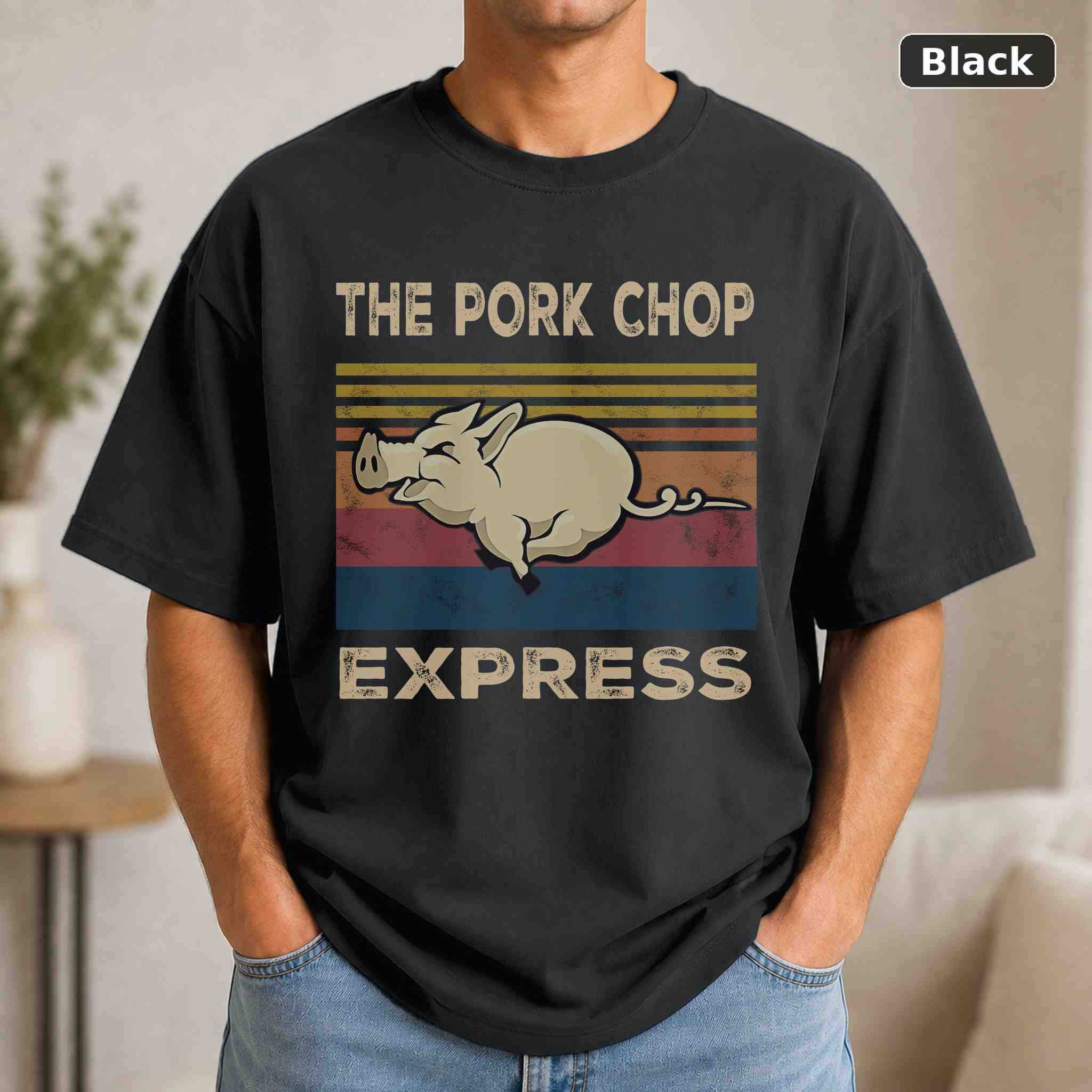 The Pork Chop Express T-Shirt, Vintage Movie Quote Graphic Tee, Classic Film Fan Gift The Pork Chop Express T-Shirt, Vintage Movie Quote Graphic Tee, Classic Film Fan Gift
