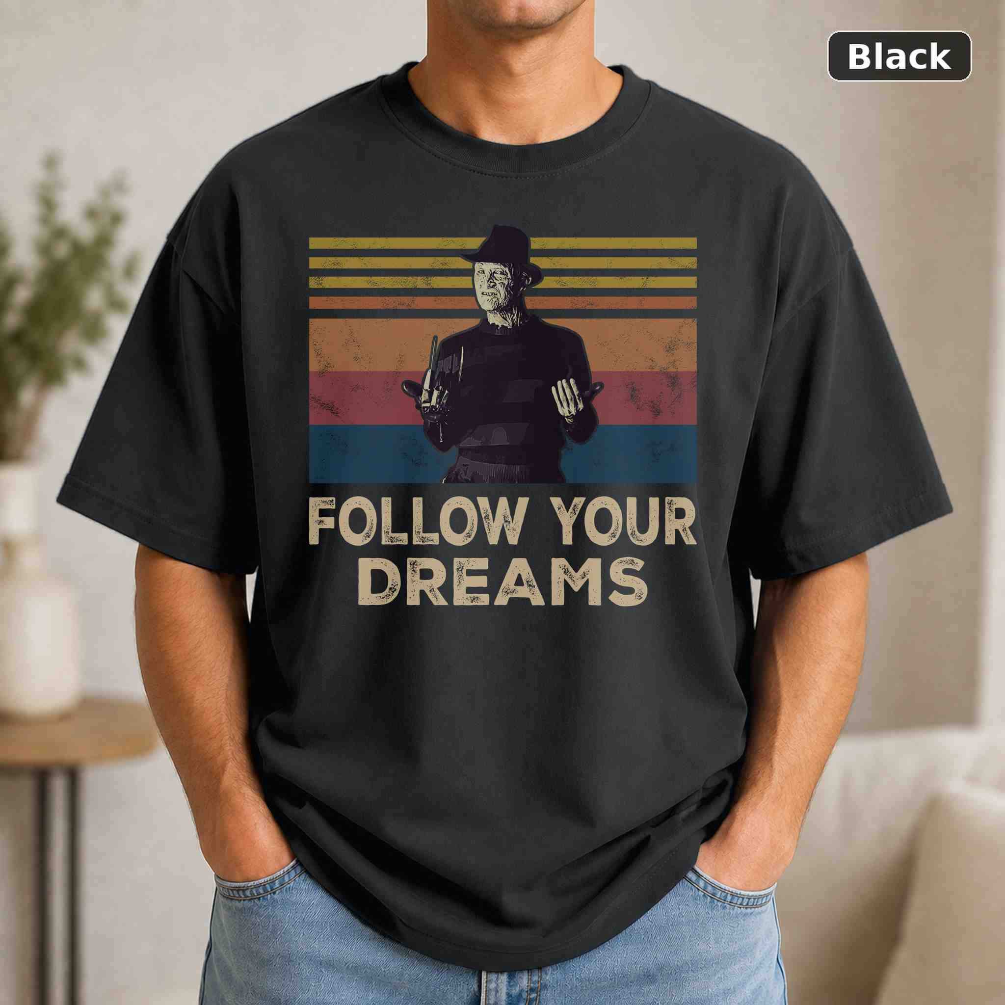 Follow Your Dreams T-Shirt, Vintage Movie Graphic Tee, Retro Film Fan Gift Follow Your Dreams T-Shirt, Vintage Movie Graphic Tee, Retro Film Fan Gift