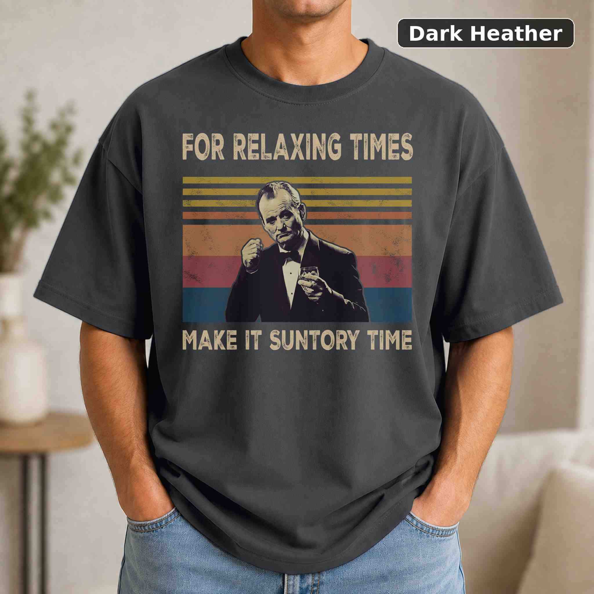 For Relaxing Times Make It Suntory Time T-Shirt, Vintage Movie Graphic Tee, Retro Film Fan Gift 3